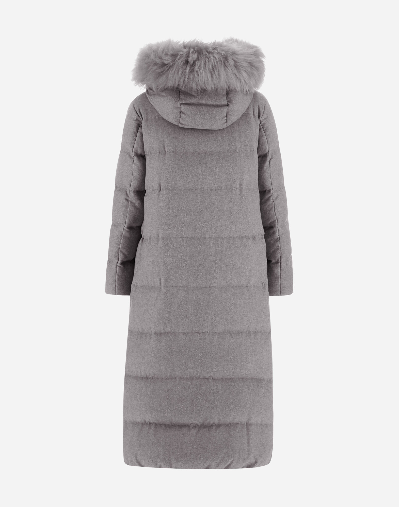 LONG JACKET IN CASHMERE, SILK AND MONOGRAM