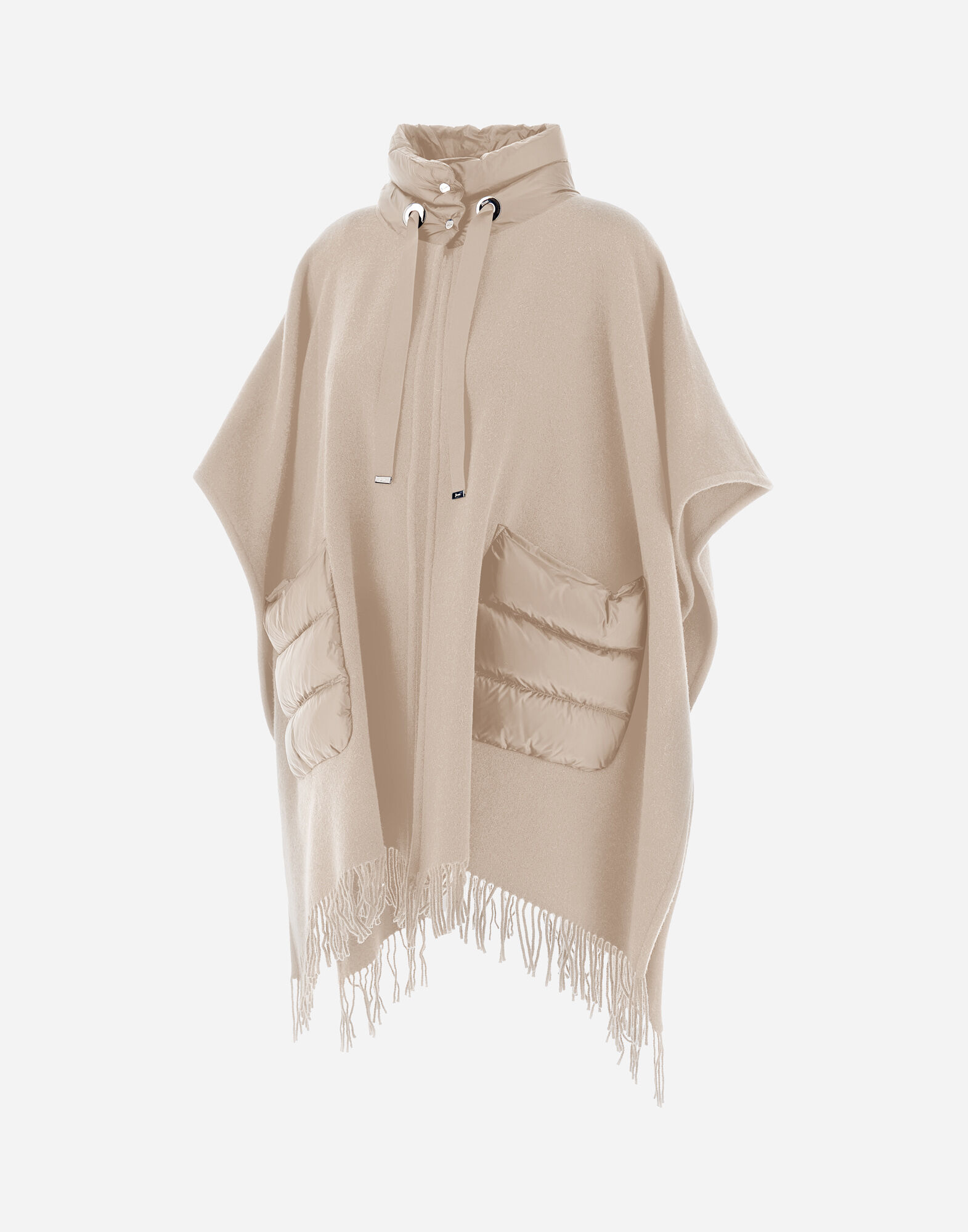 RESORT PONCHO IN WARMY & NYLON ULTRALIGHT