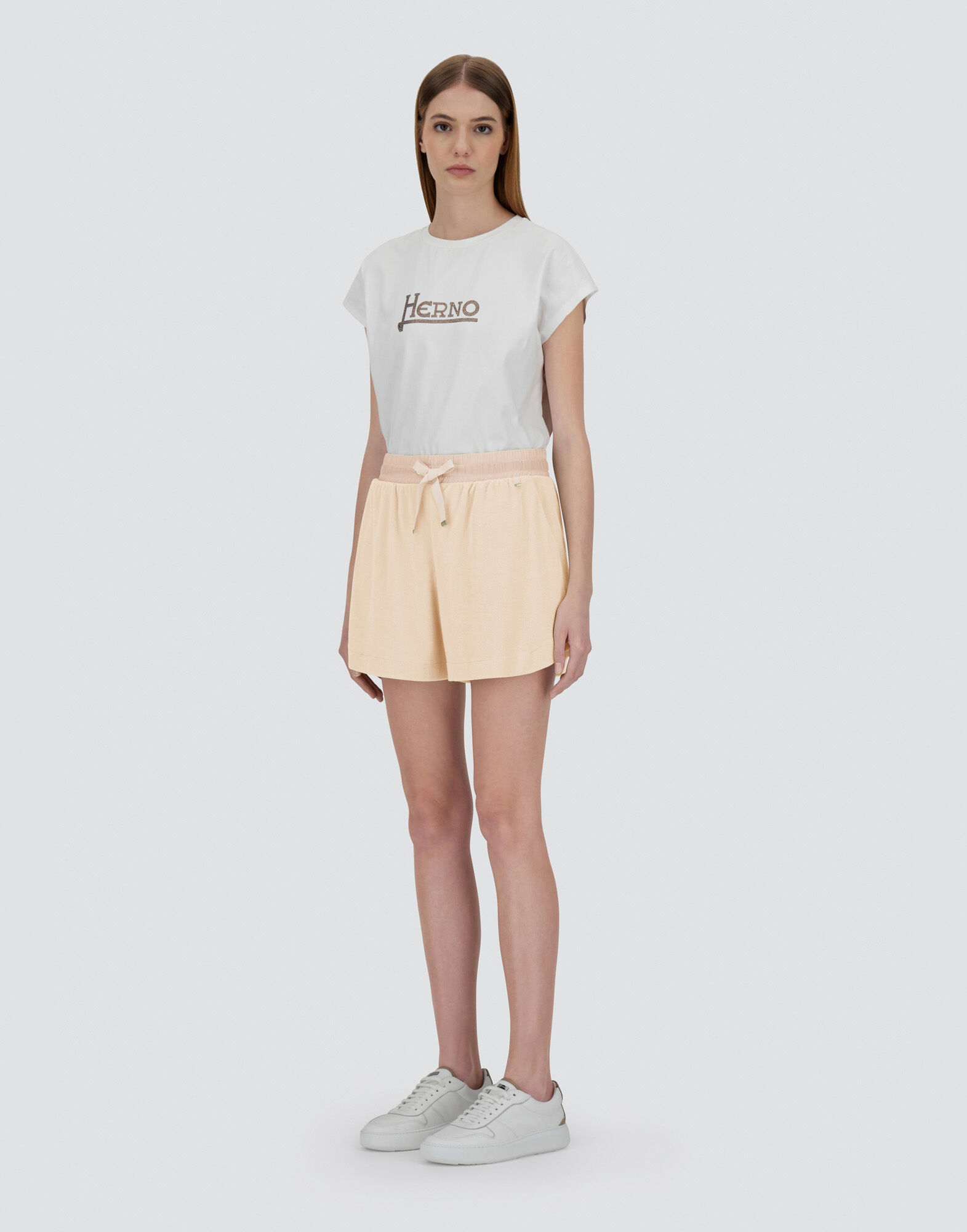 SPONGE EFFECT SWEATER SHORTS