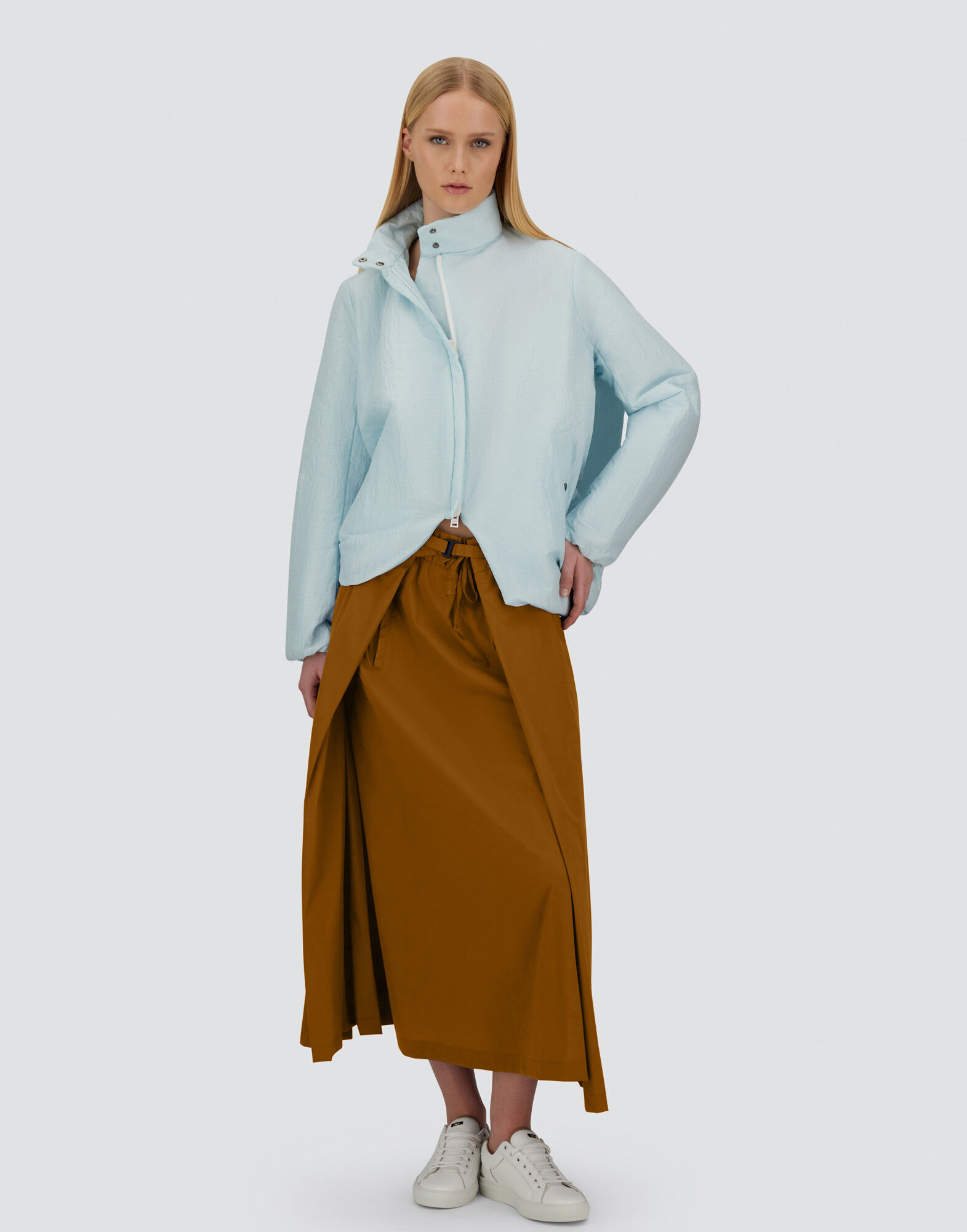 GLOBE SKIRT IN ECO COTTON FEEL