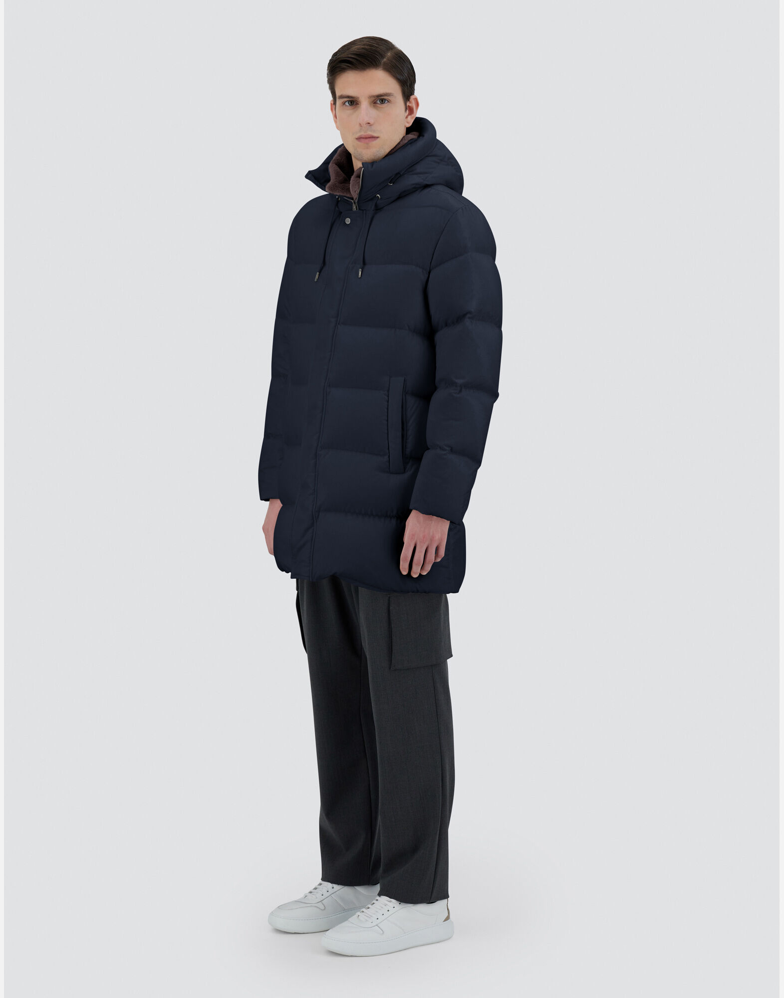 LONG JACKET IN ARENDELLE AND MONOGRAM