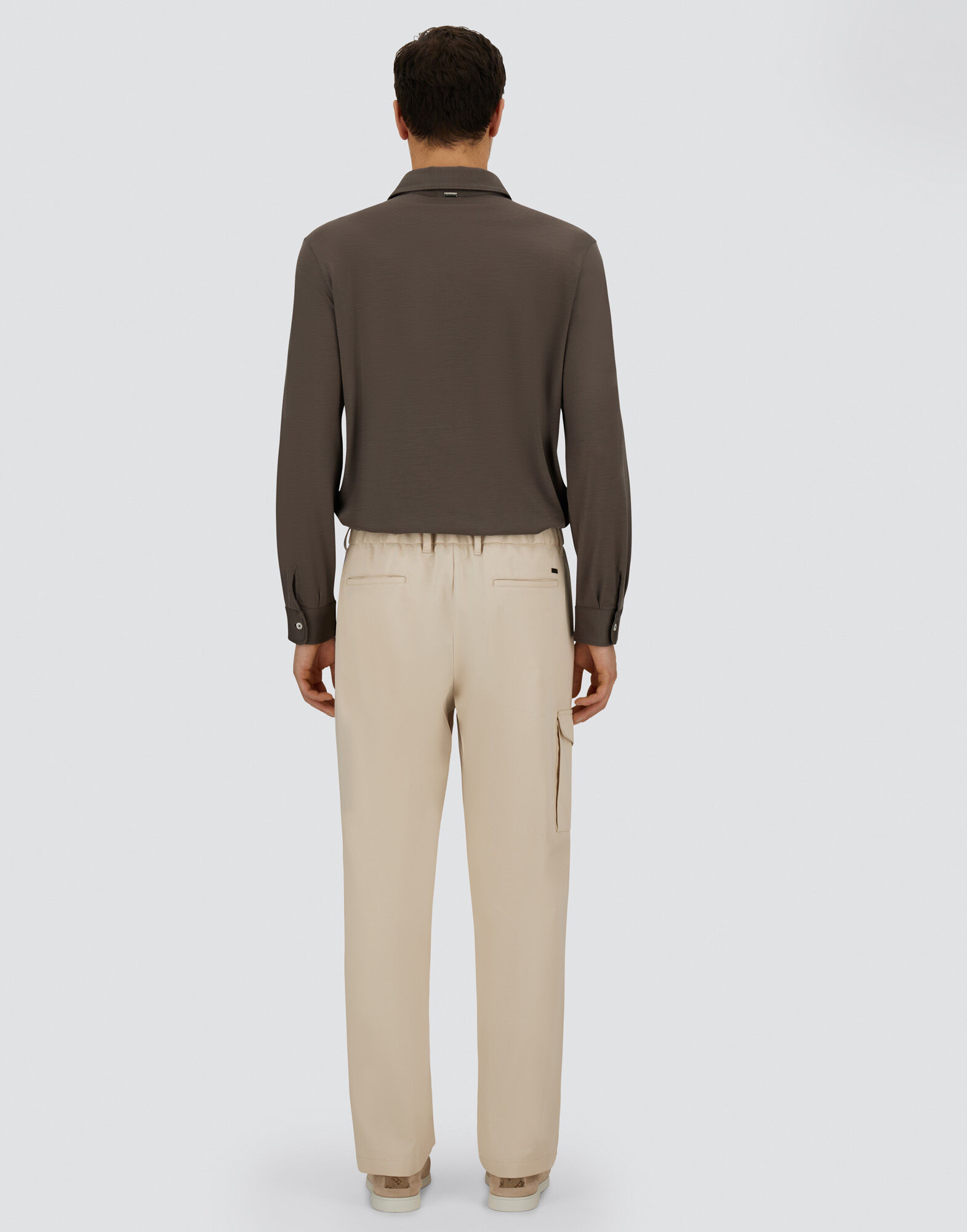 RESORT CARGO TROUSERS IN PURE COTTON