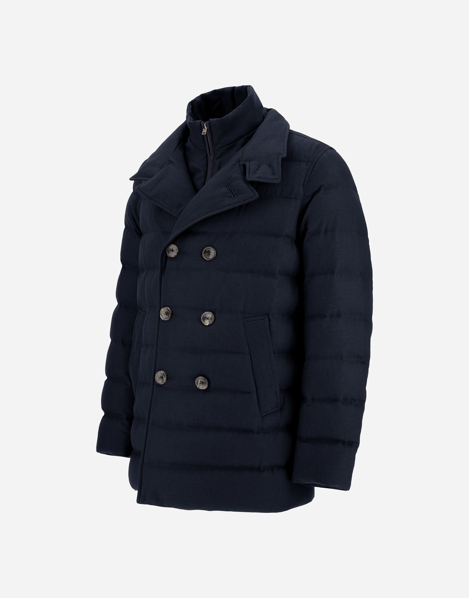 PEA COAT IN NORFOLK WOOL BLEND