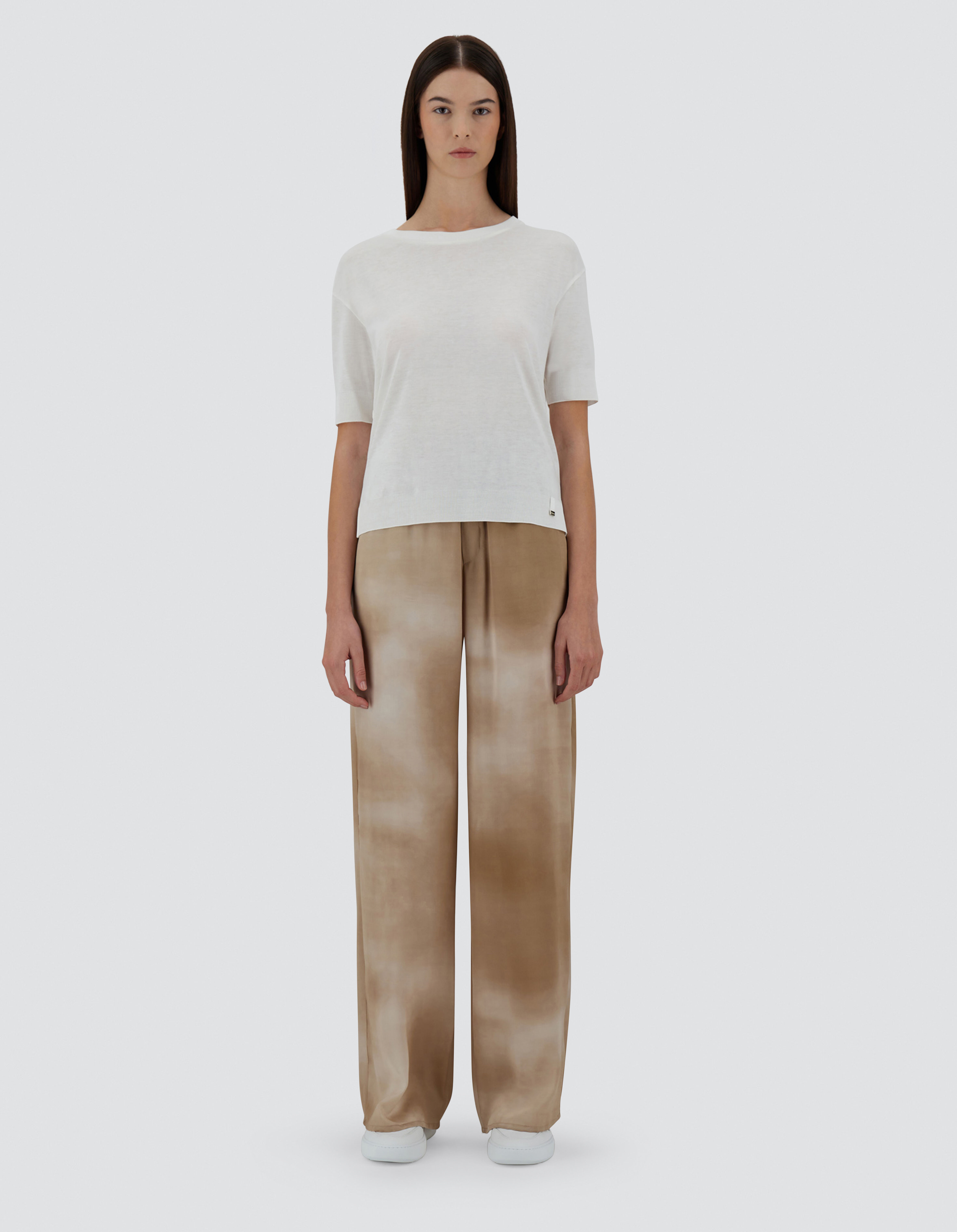 T-SHIRT IN GLAM KNIT?EFFECT