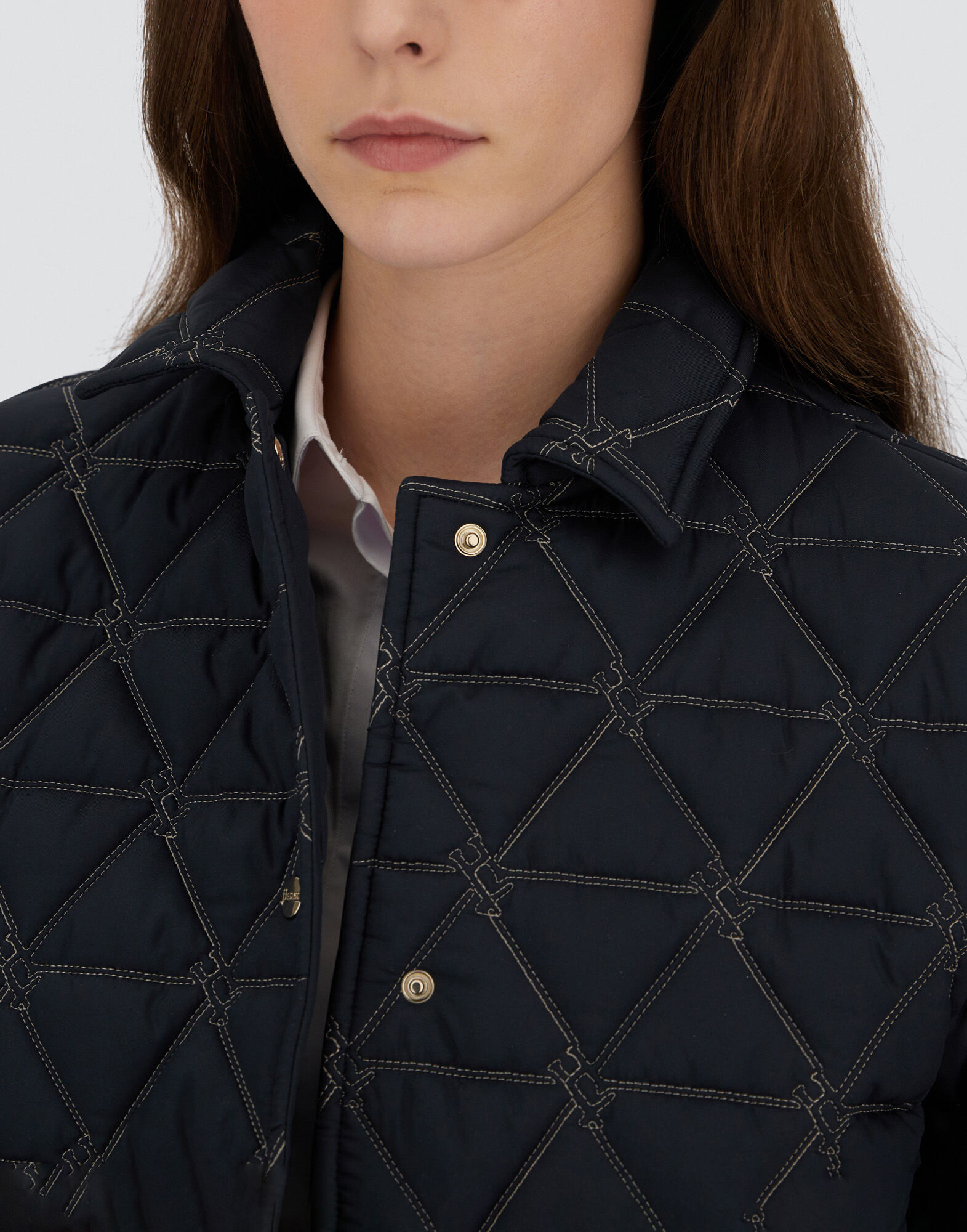 JACKET IN ARENDELLE AND NYLON ULTRALIGHT