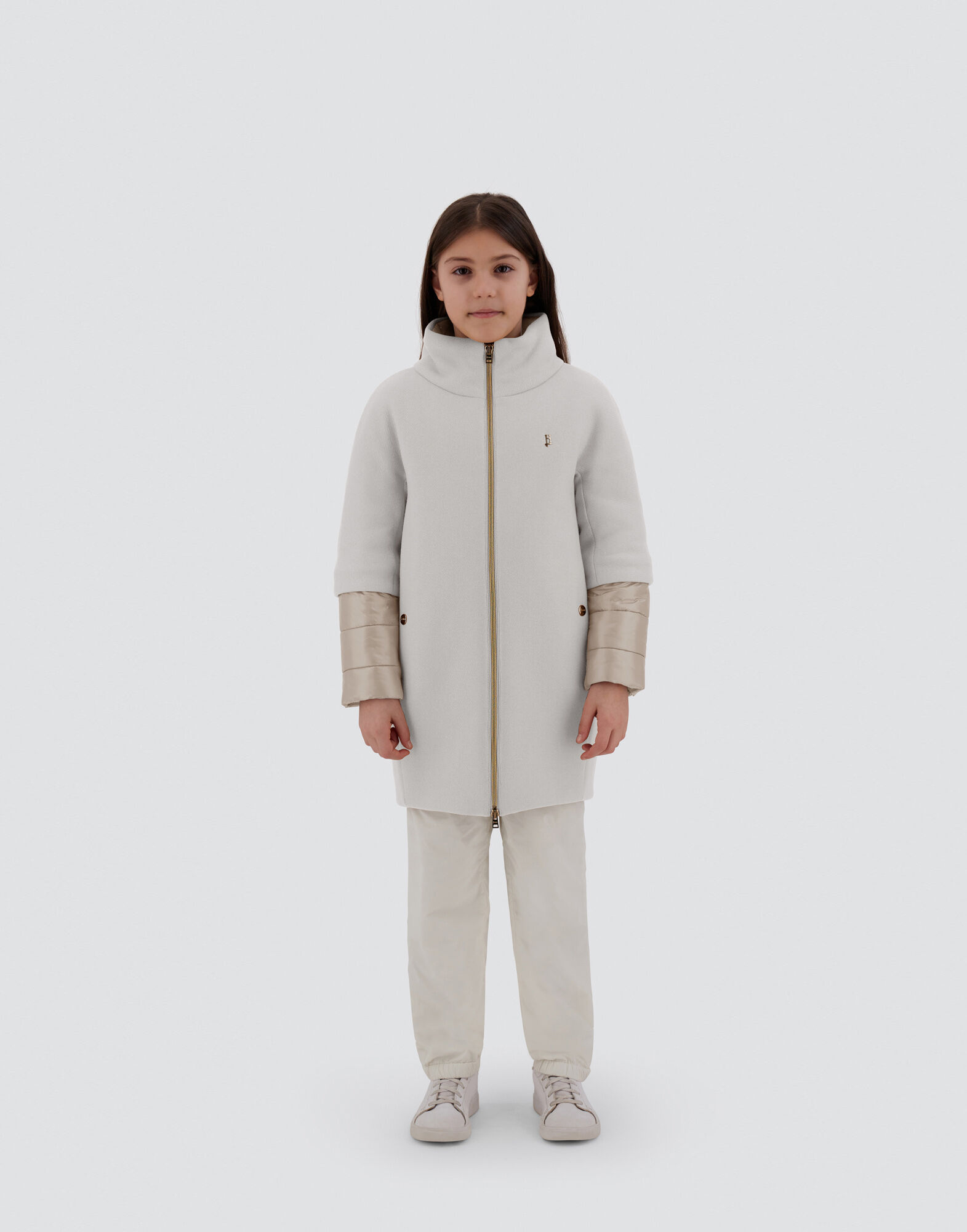 COAT IN ECOWOOL AND NYLON ULTRALIGHT