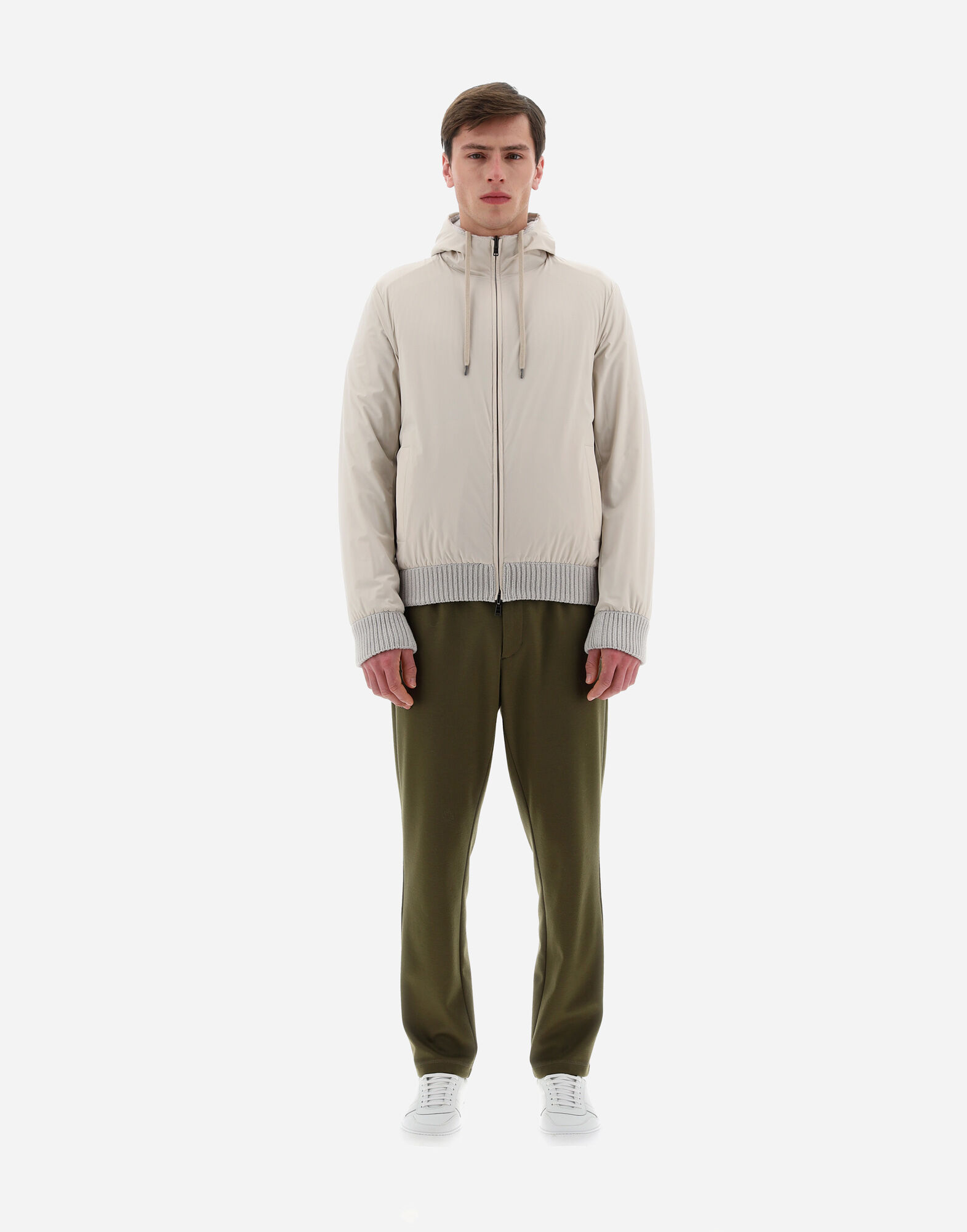 RESORT CARDIGAN IN STOCKING-STITCHED CARDED WOOL