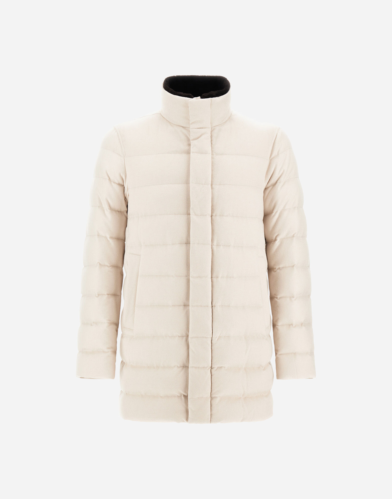CARCOAT IN CASHMERE, SILK AND MONOGRAM