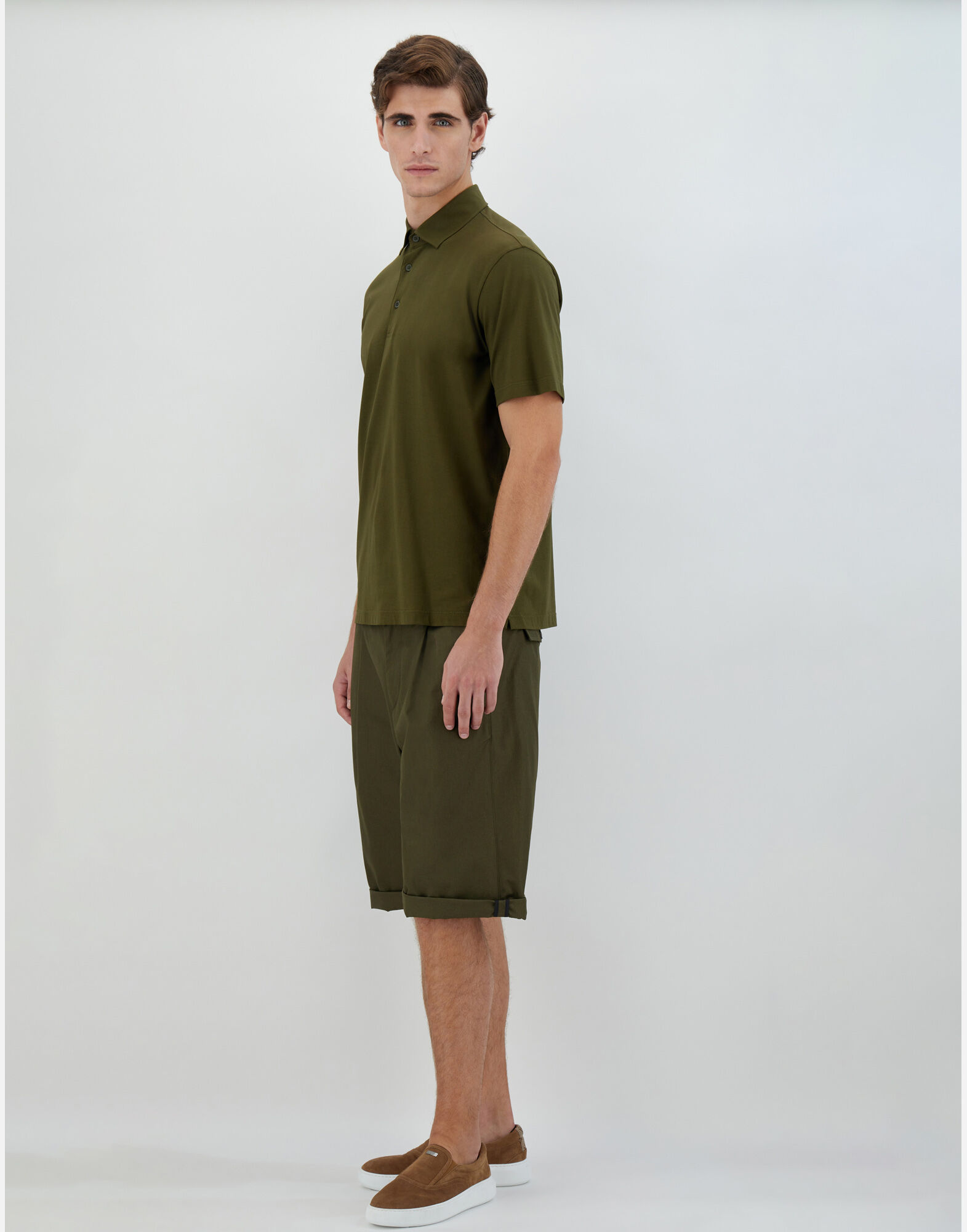 JERSEY CREPE POLO SHIRT