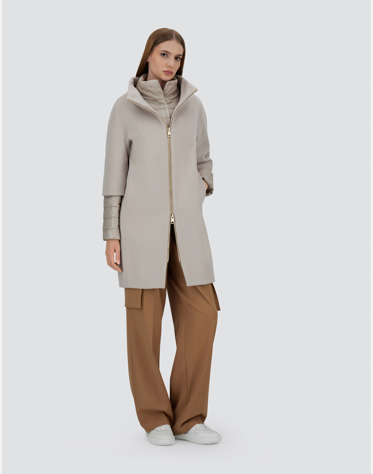 COAT IN LUXURY WOOL AND NYLON ULTRALIGHT