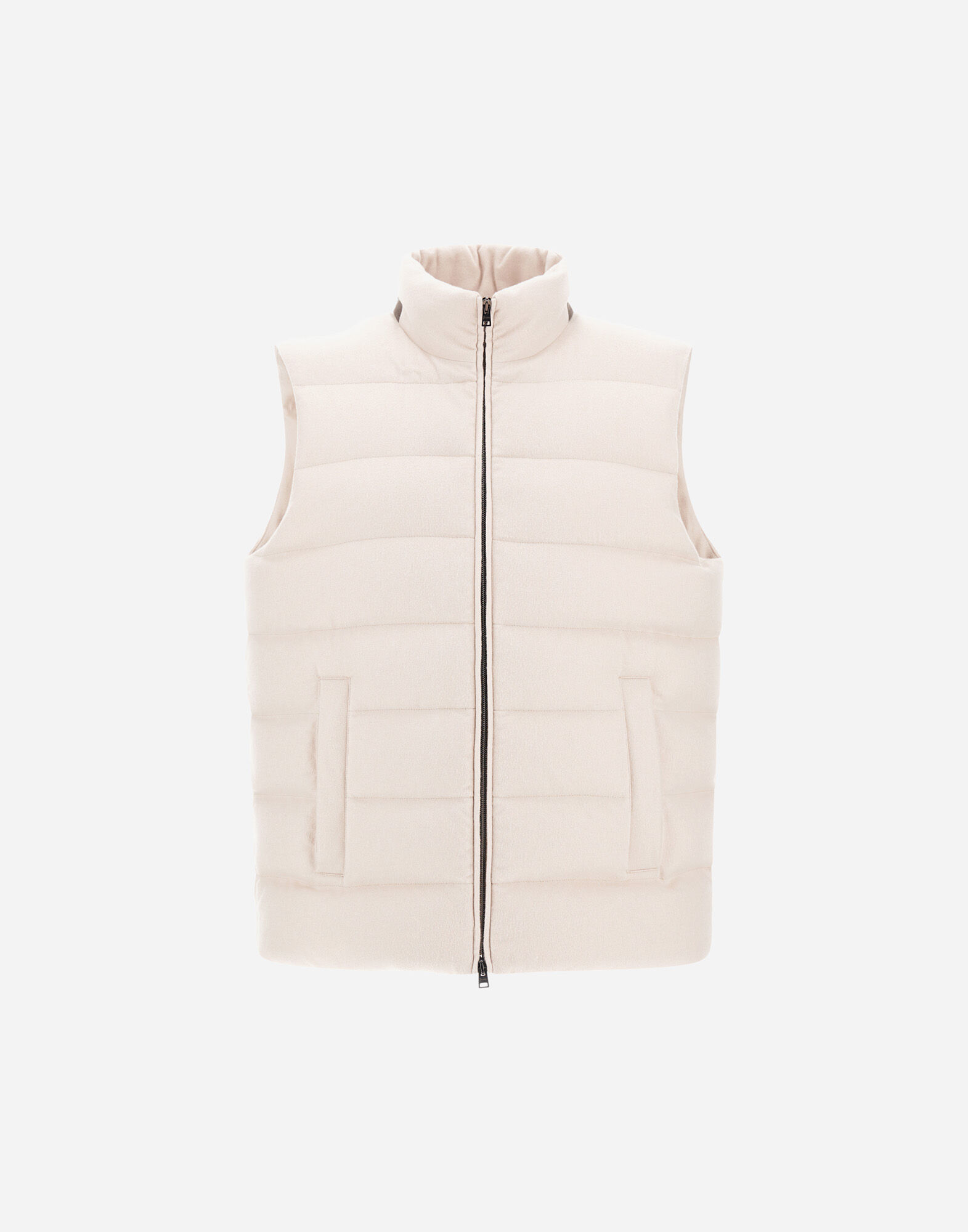 VEST IN CASHMERE, SILK AND MONOGRAM
