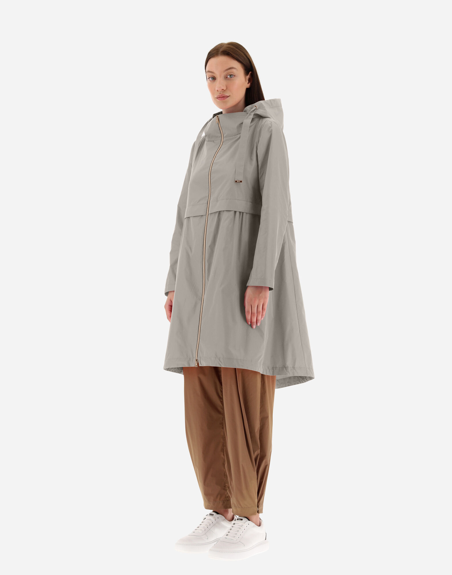 LONG NEW TECHNO TAFFETA' PARKA