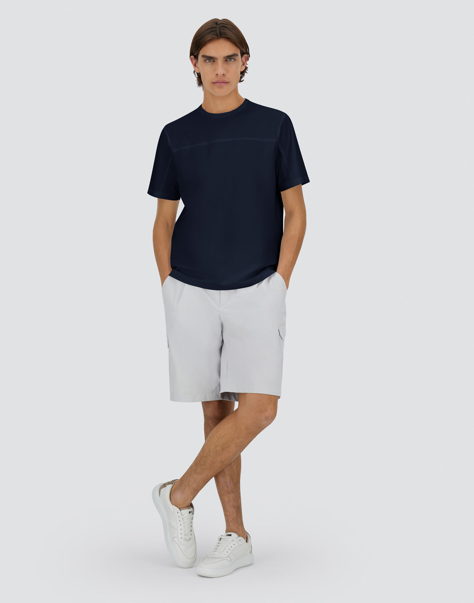 SUPERFINE?COTTON STRETCH T-SHIRT