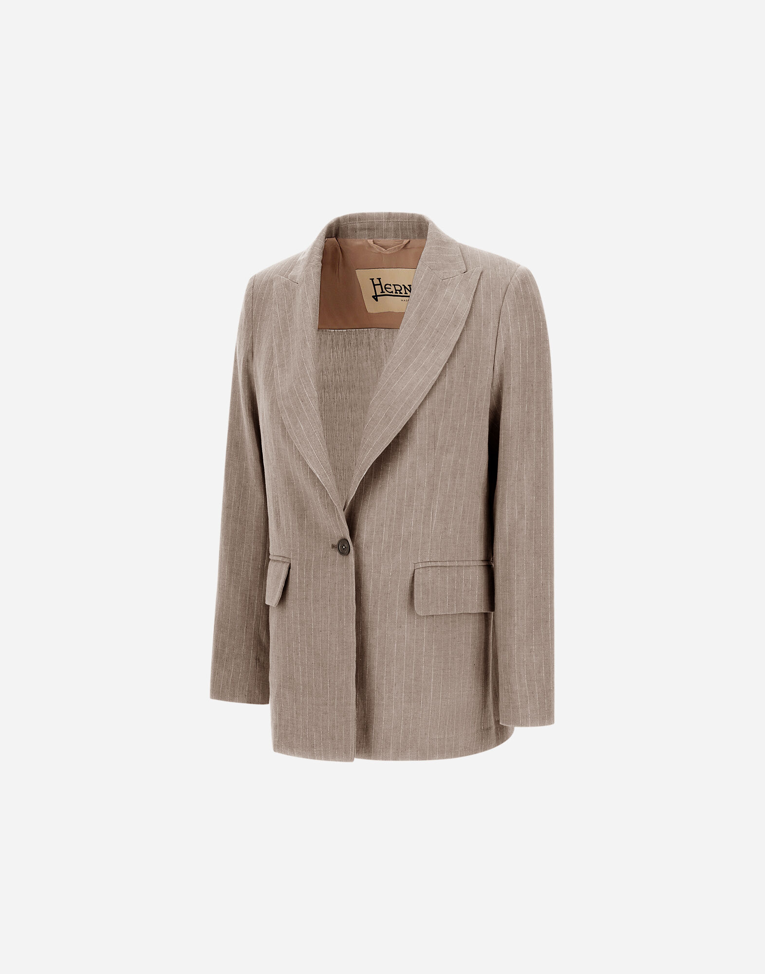 BLAZER IN LINEN?PINSTRIPE