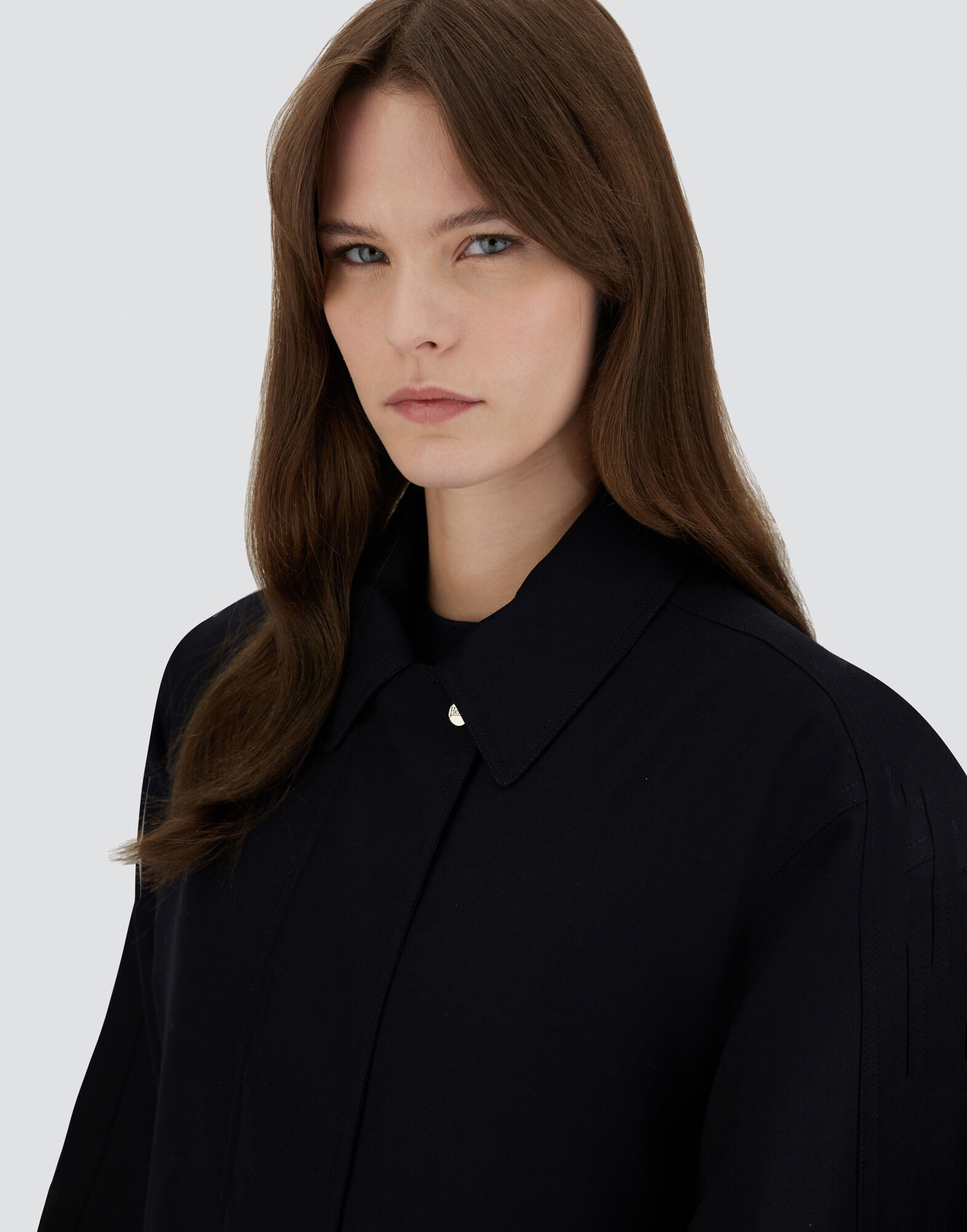 JACKET IN FLUID WOOL AND NYLON ULTRALIGHT