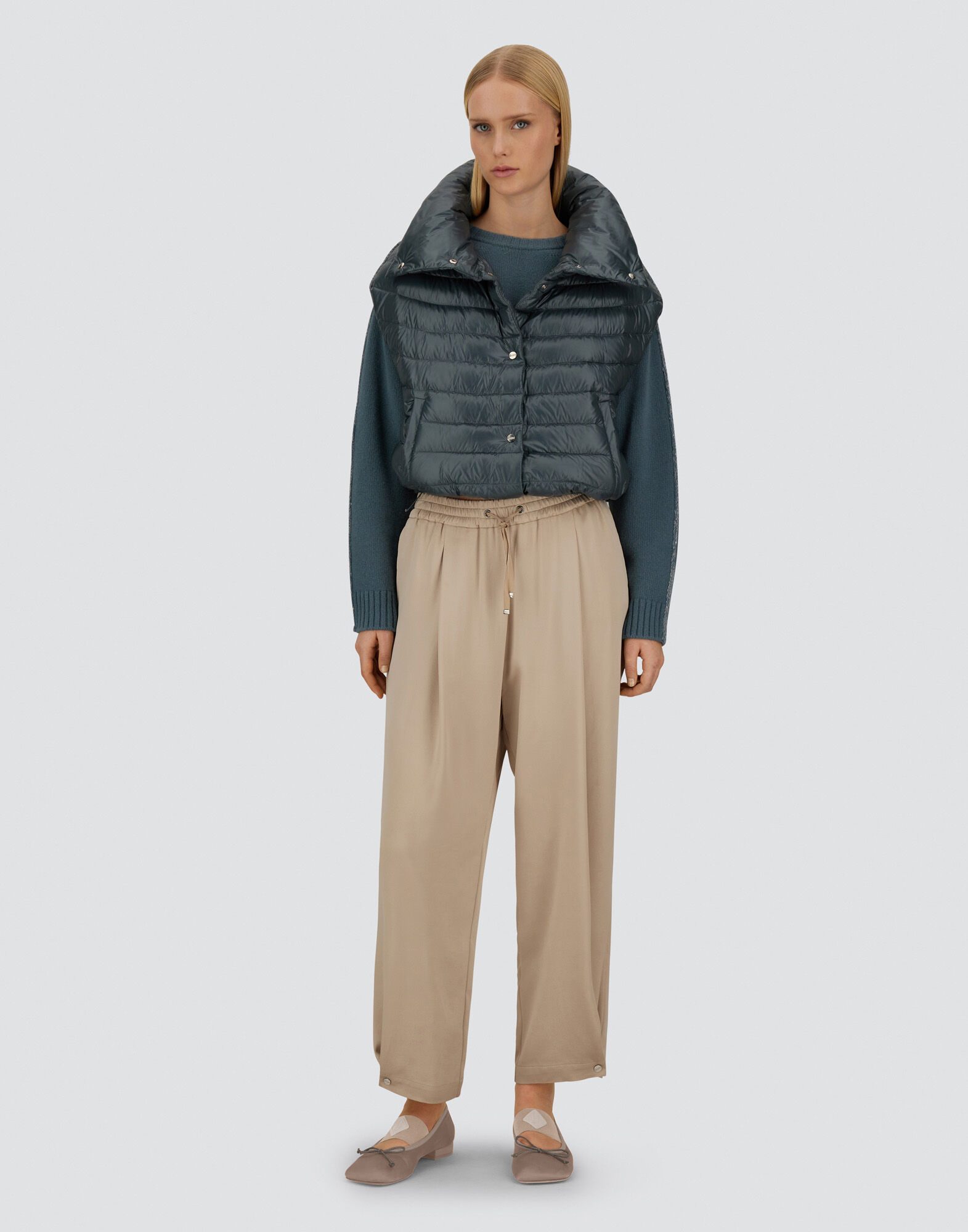 RESORT TROUSERS IN ENVERS SATIN