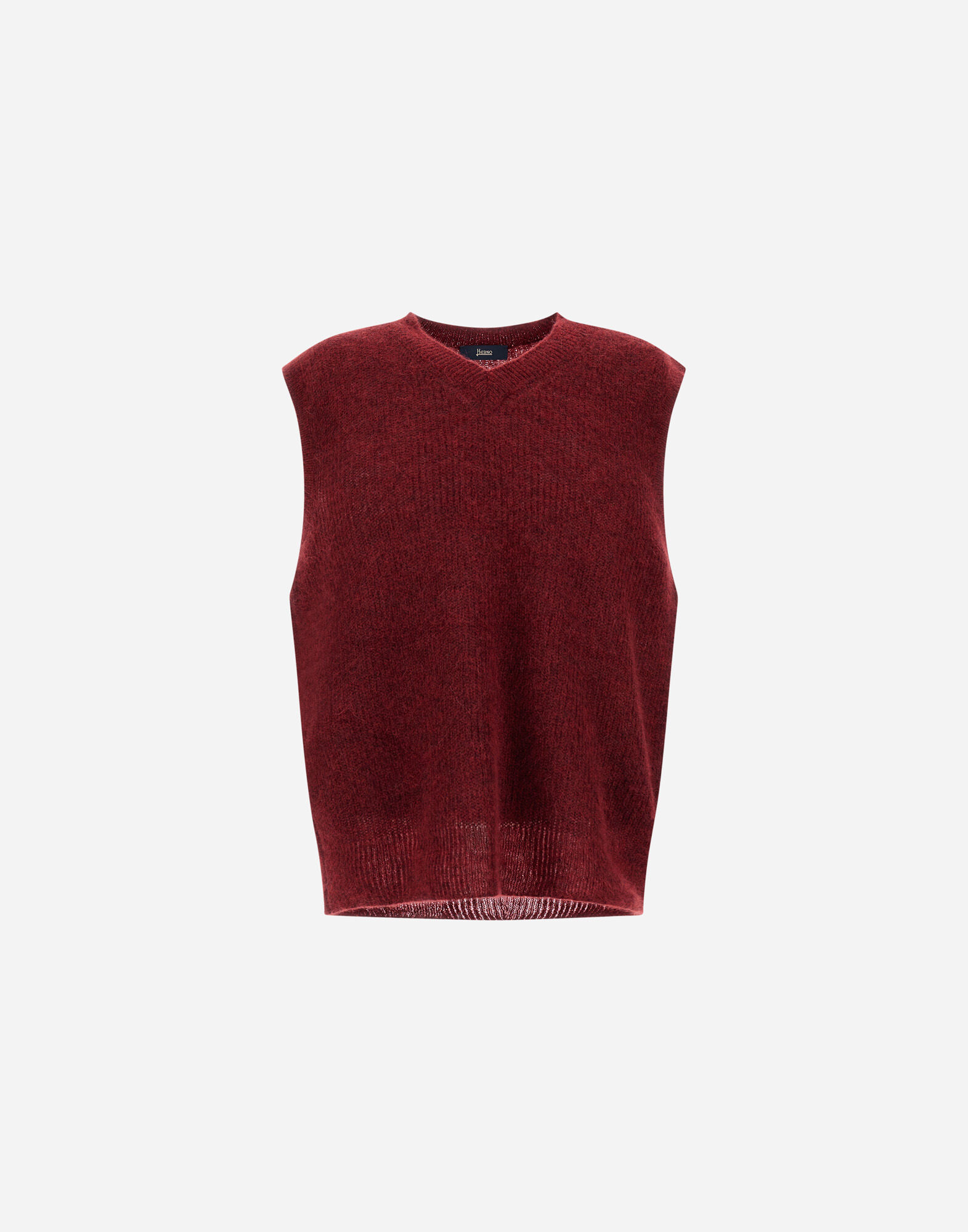 VEST IN COB STITCH ALPACA WOOL
