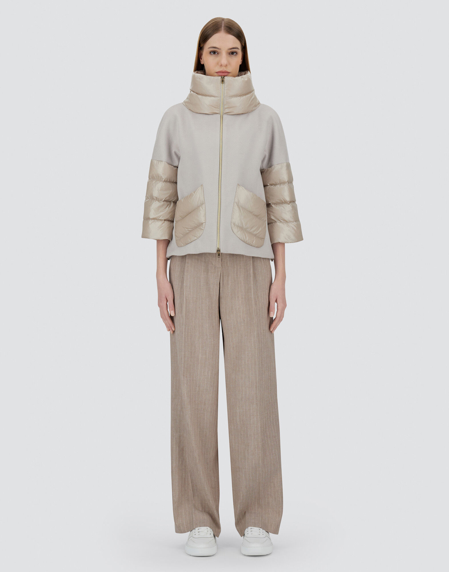 CAPE IN NEW CASHMERE AND NYLON ULTRALIGHT