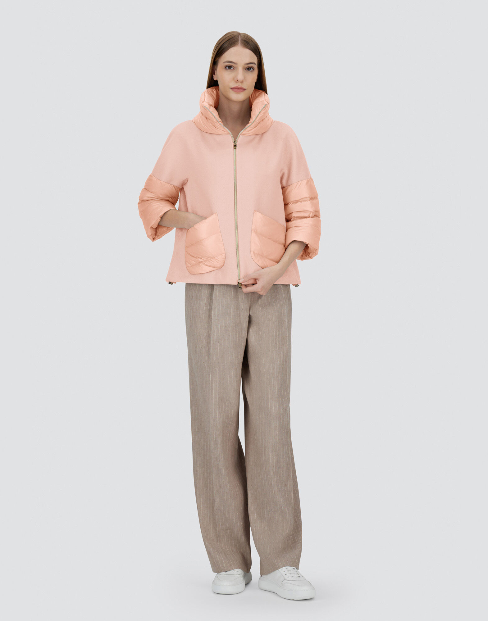 CAPE IN NEW CASHMERE AND NYLON ULTRALIGHT