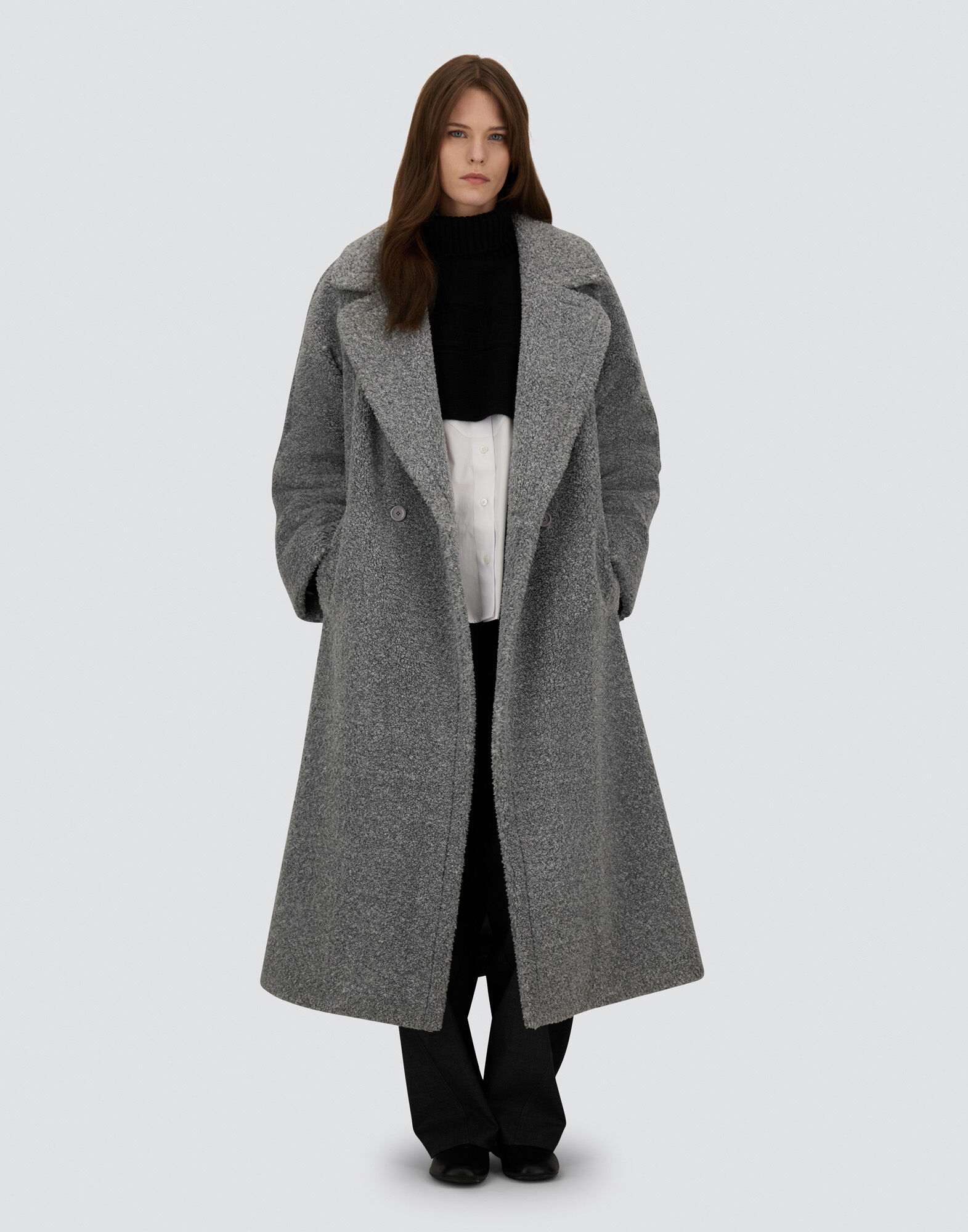 PONCHO IN 100% WOOL