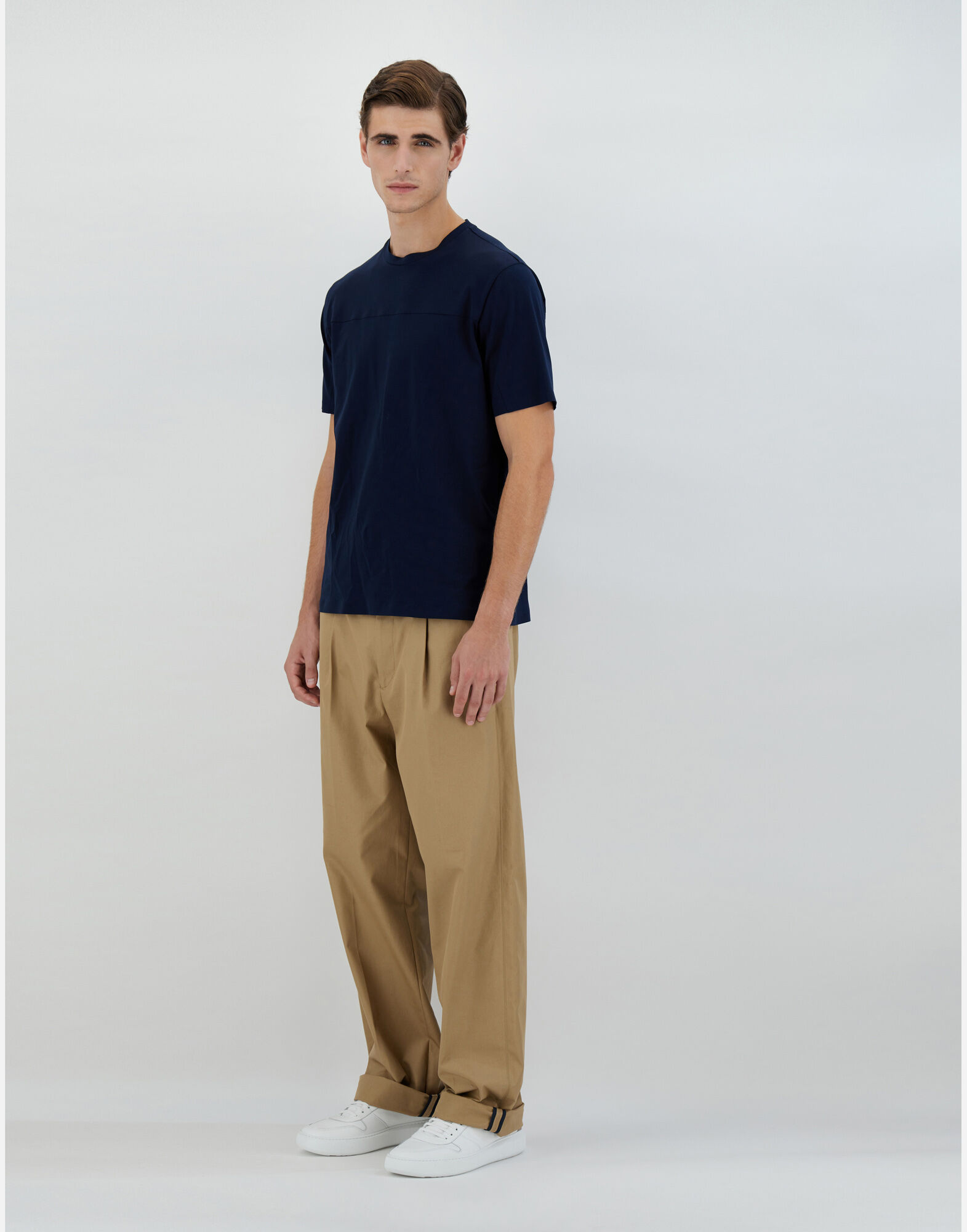 T-SHIRT IN SUPERFINE COTTON STRETCH