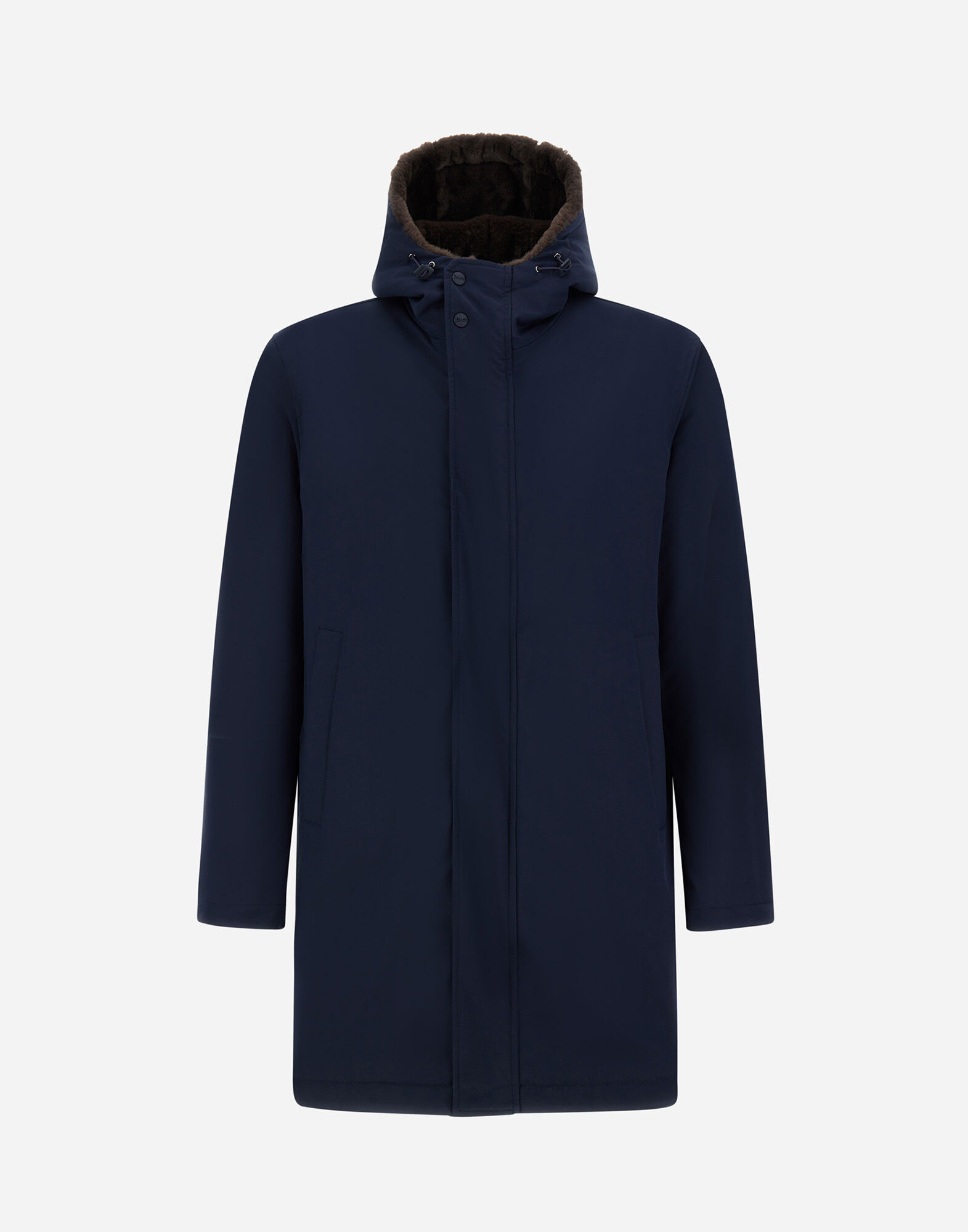 LONG PARKA IN KEYSTONE AND LIGHT FAUX FUR