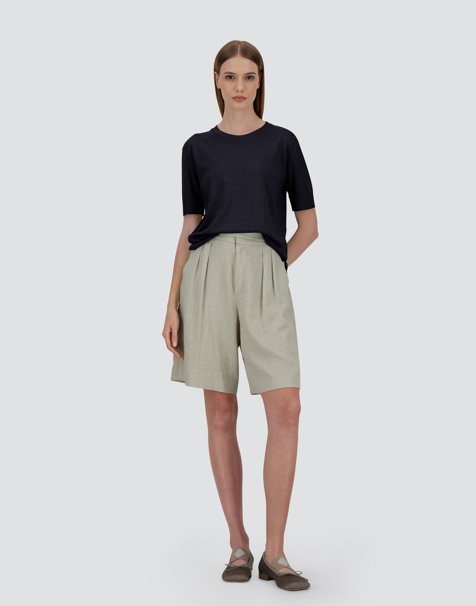 T-SHIRT IN GLAM KNIT?EFFECT