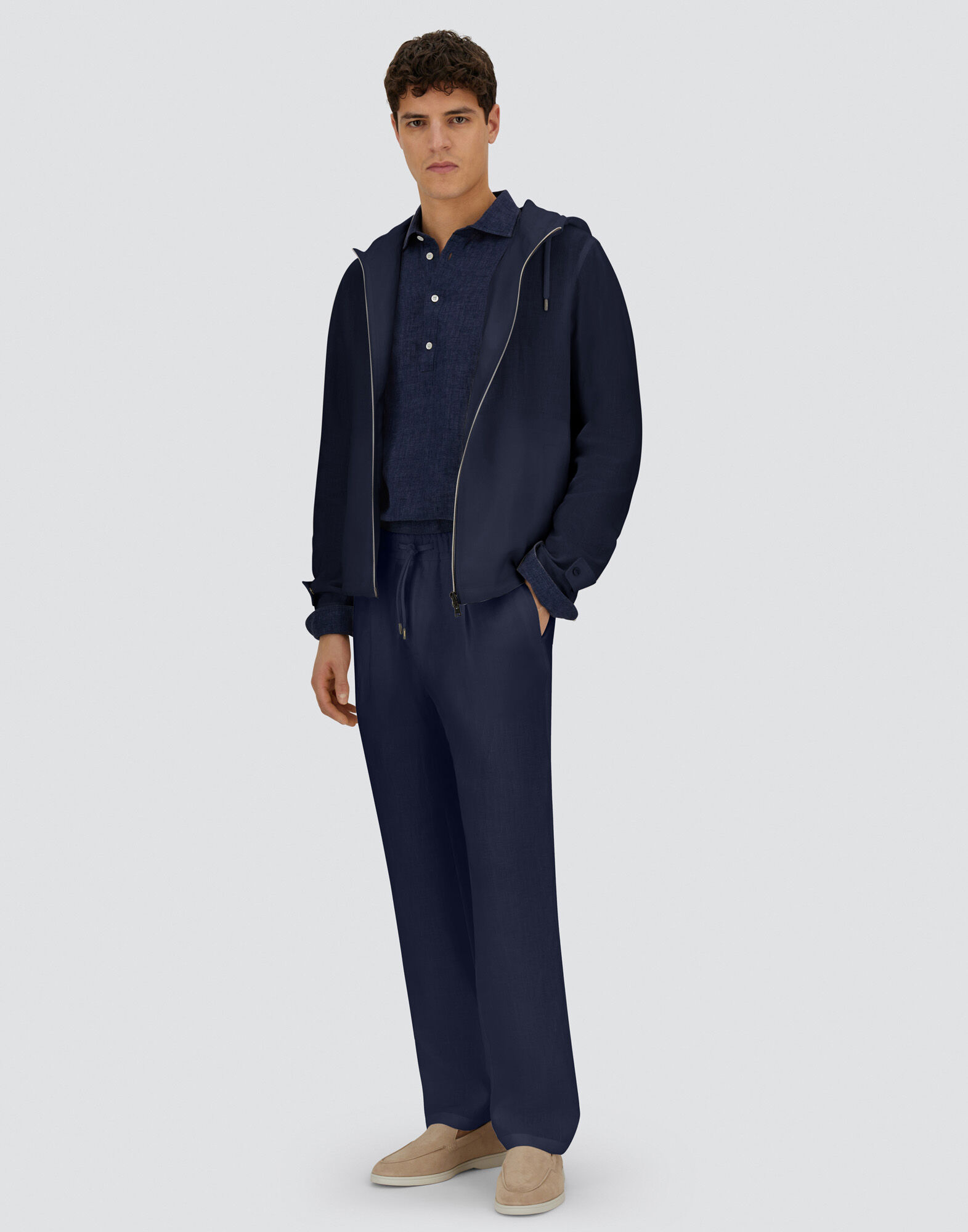 RESORT TROUSERS IN NEW LINEN