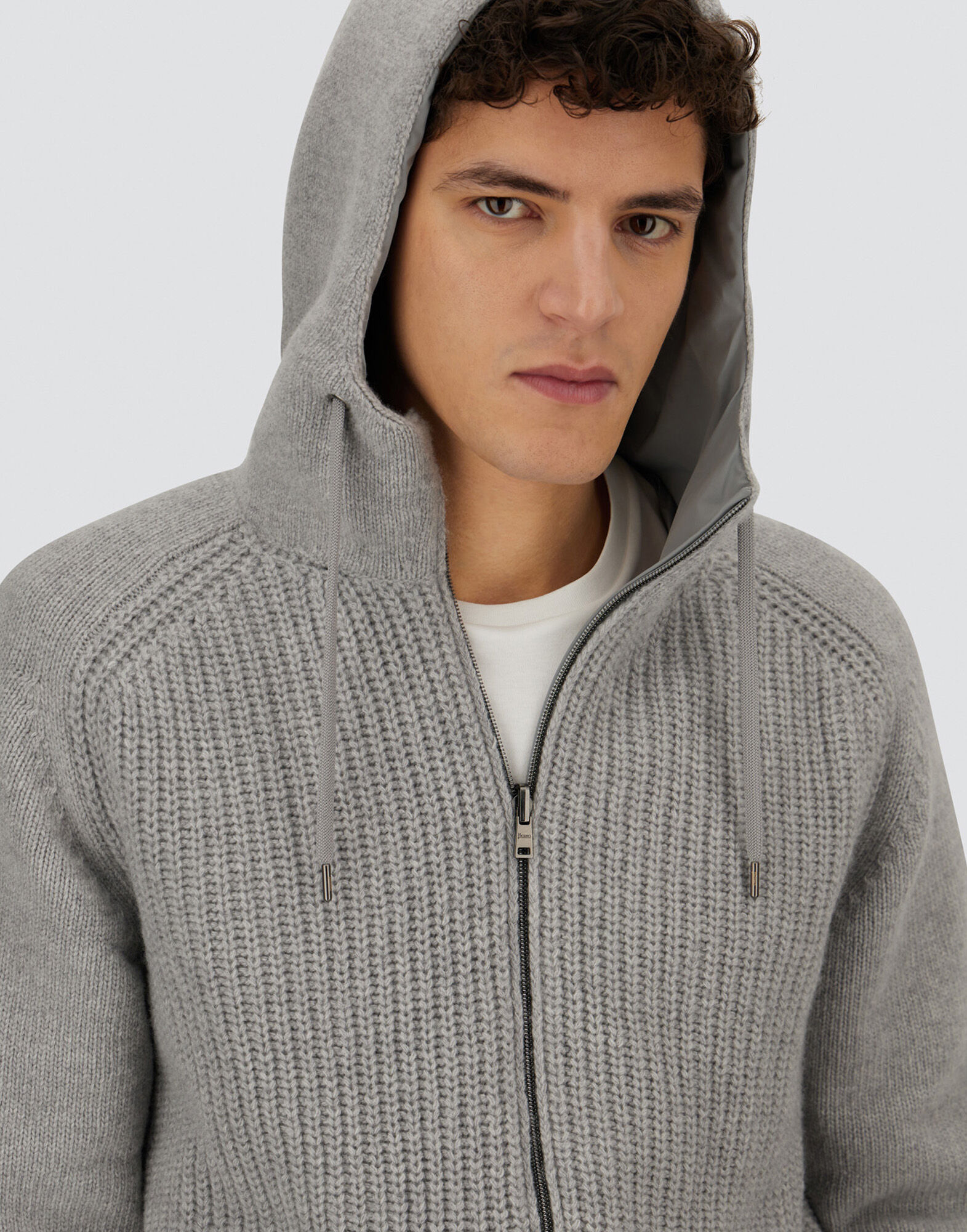 RESORT CARDIGAN IN STOCKING-STITCHED CARDED WOOL