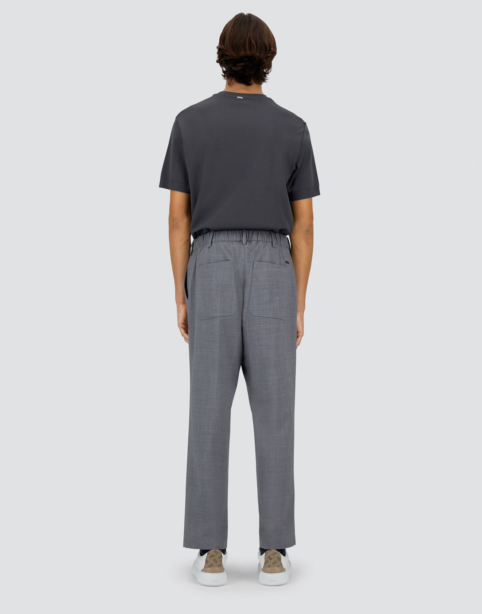 LIGHT WOOL BLEND TROUSERS