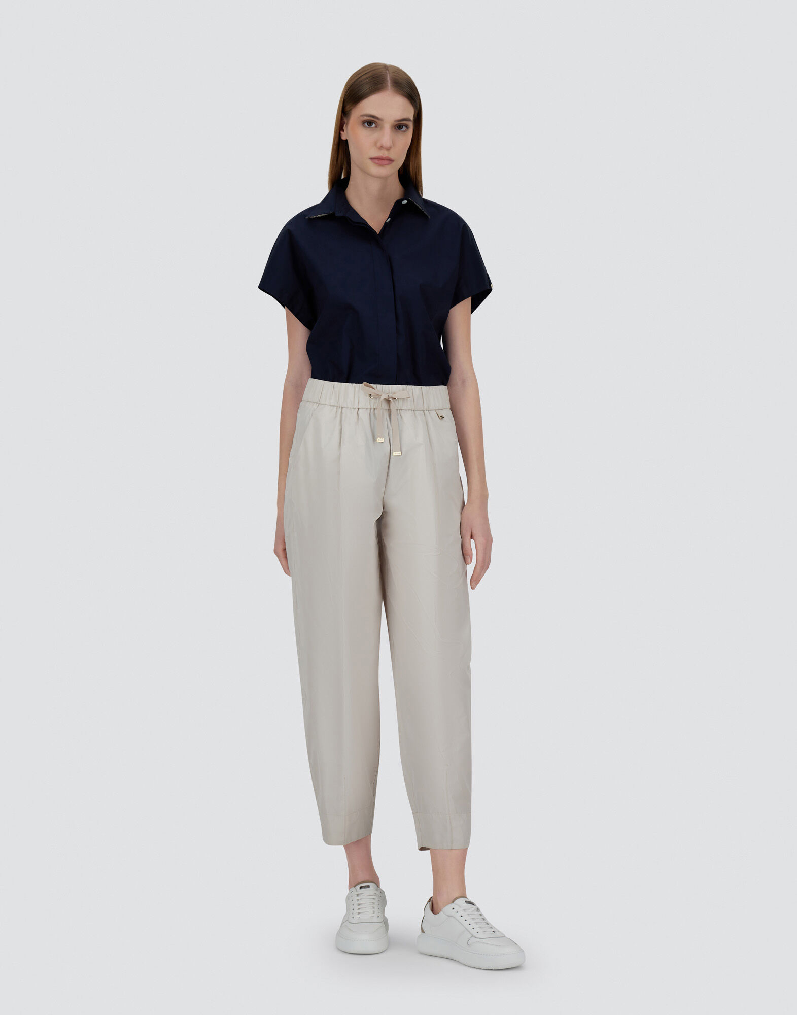 NEW TECHNO TAFFETA TROUSERS
