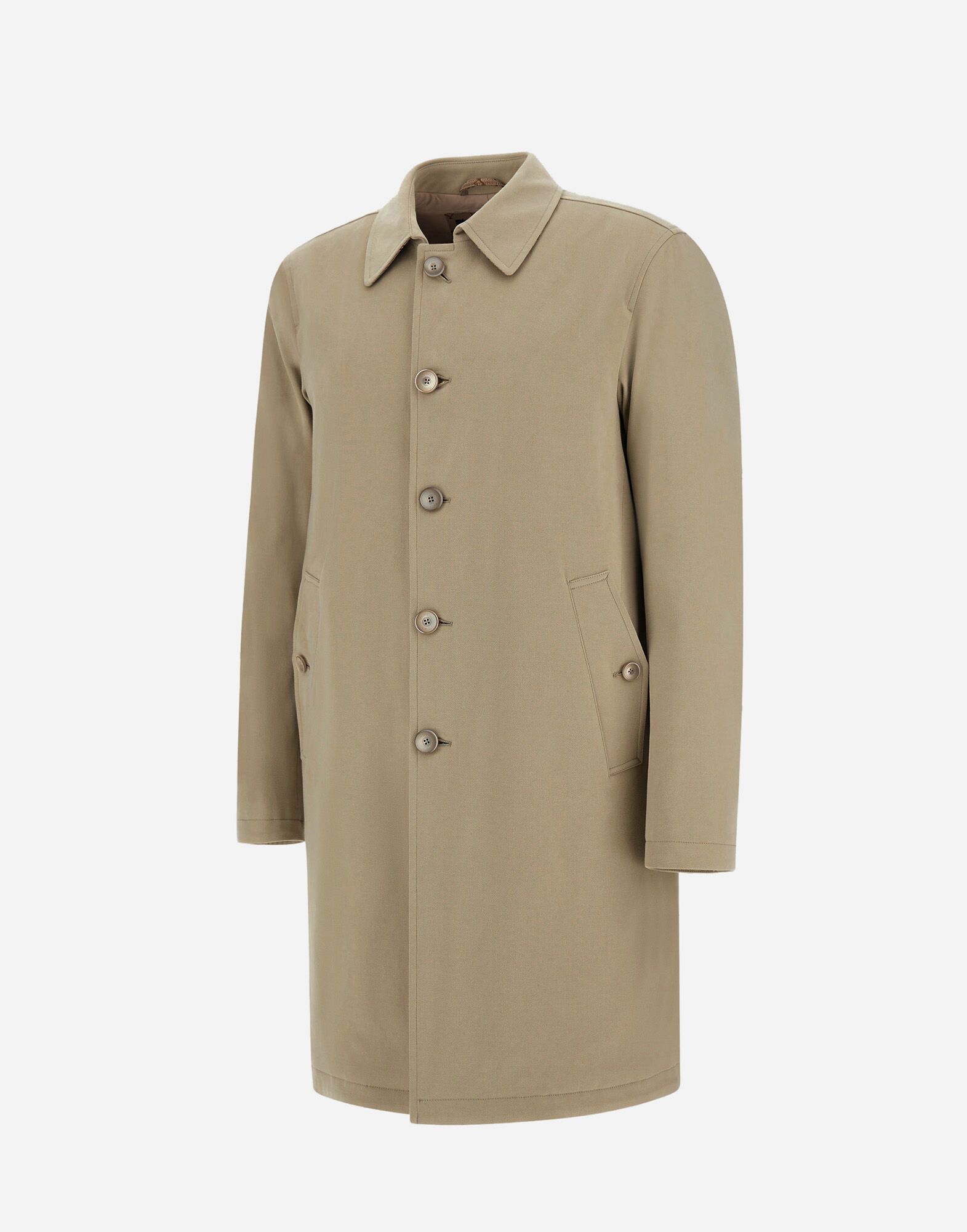 RAINCOAT IN STRETCH COTTON VELVET AND MONOGRAM