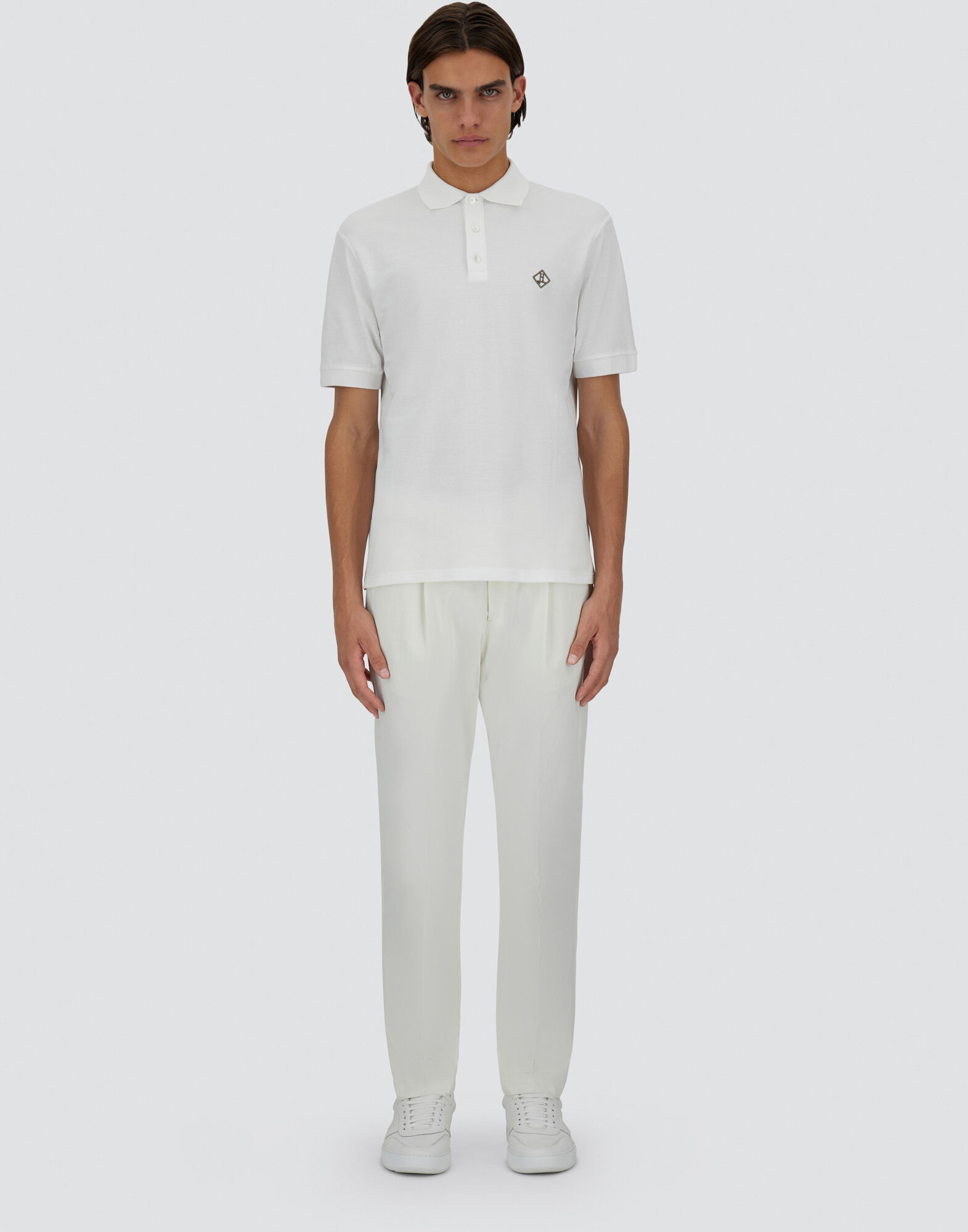 BASIC COTTON PIQUE' POLO SHIRT