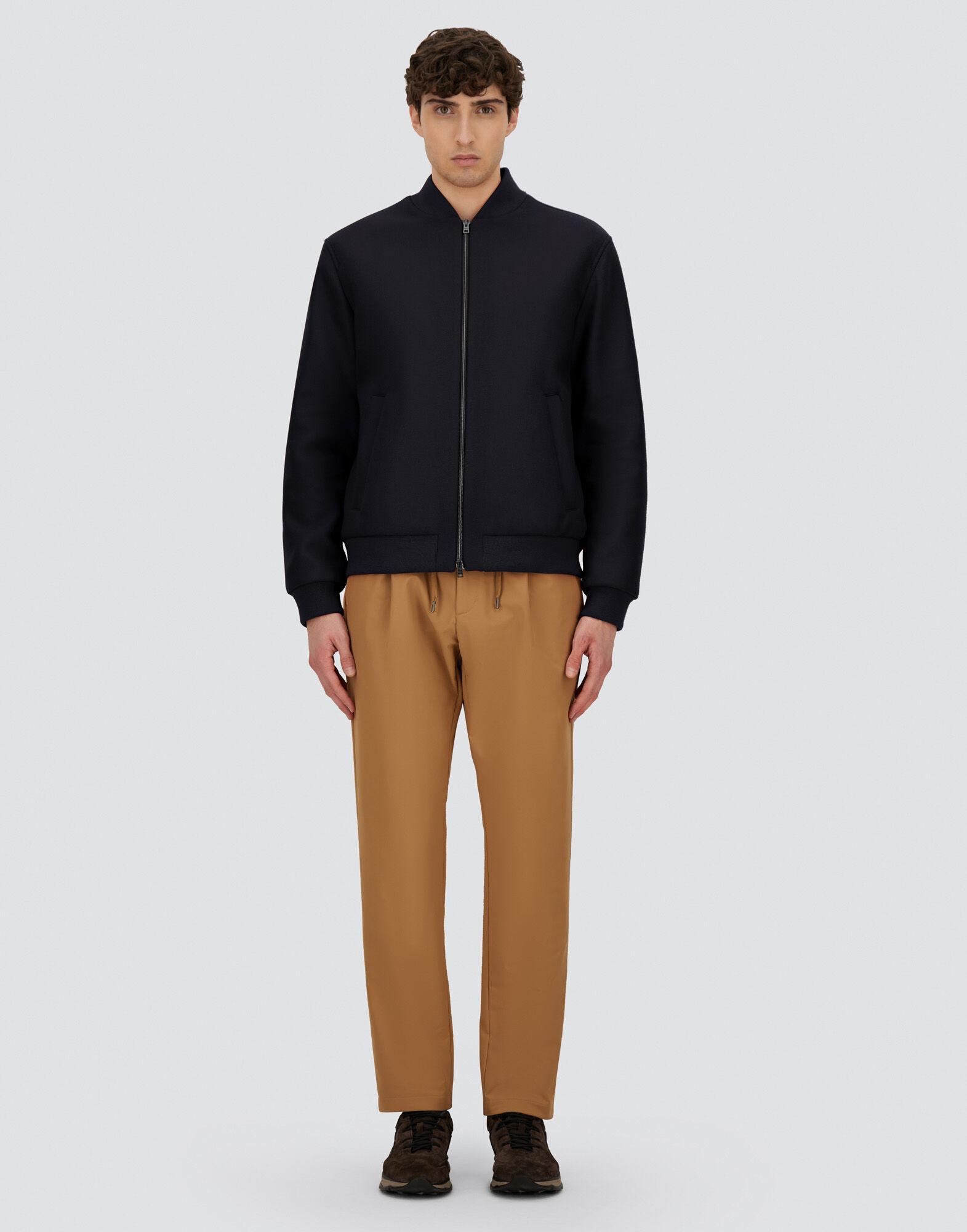 BOMBER JACKET IN EASY WOOL