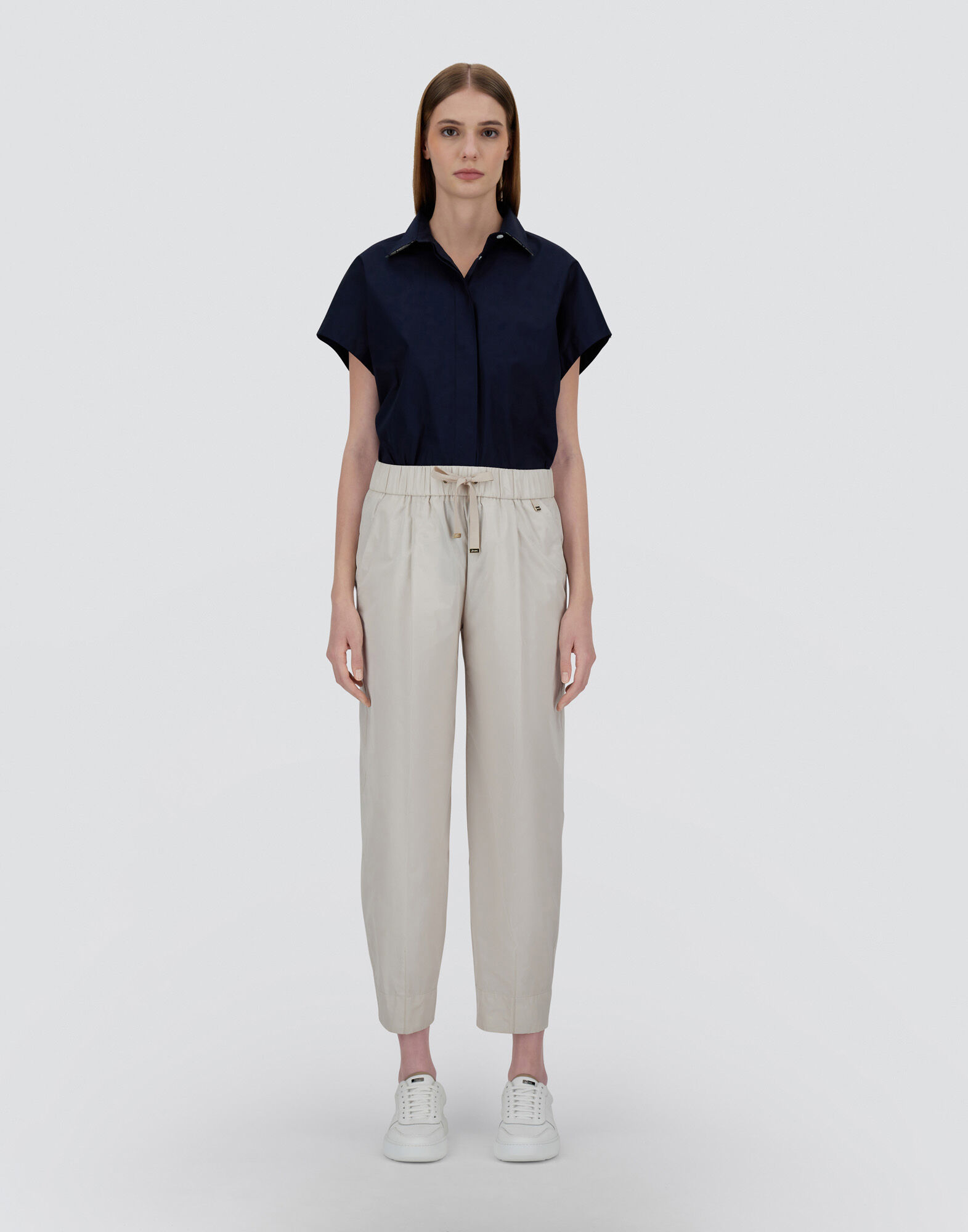NEW TECHNO TAFFETA TROUSERS