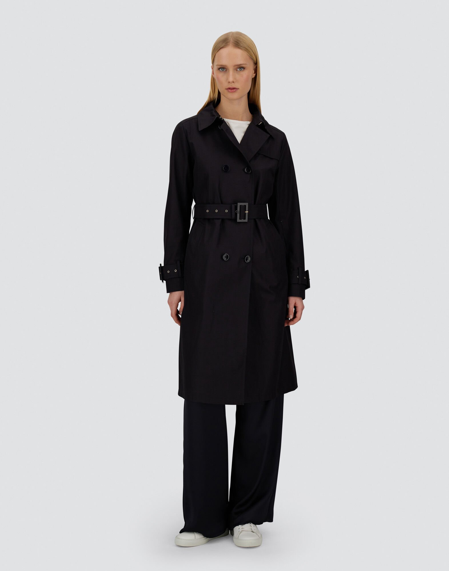 TRENCH COAT IN DELON AND MONOGRAM LUREX