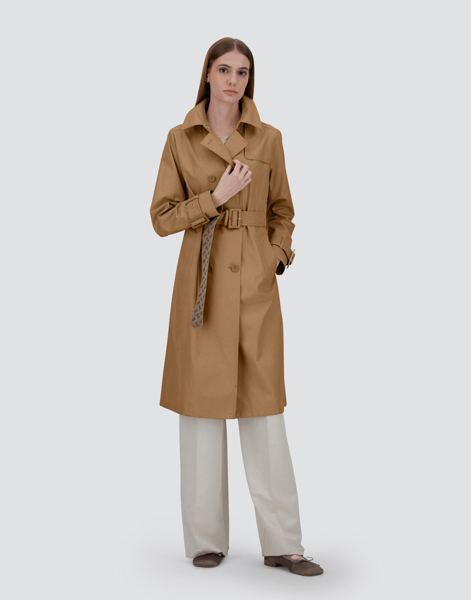 TRENCH COAT IN DELON AND MONOGRAM