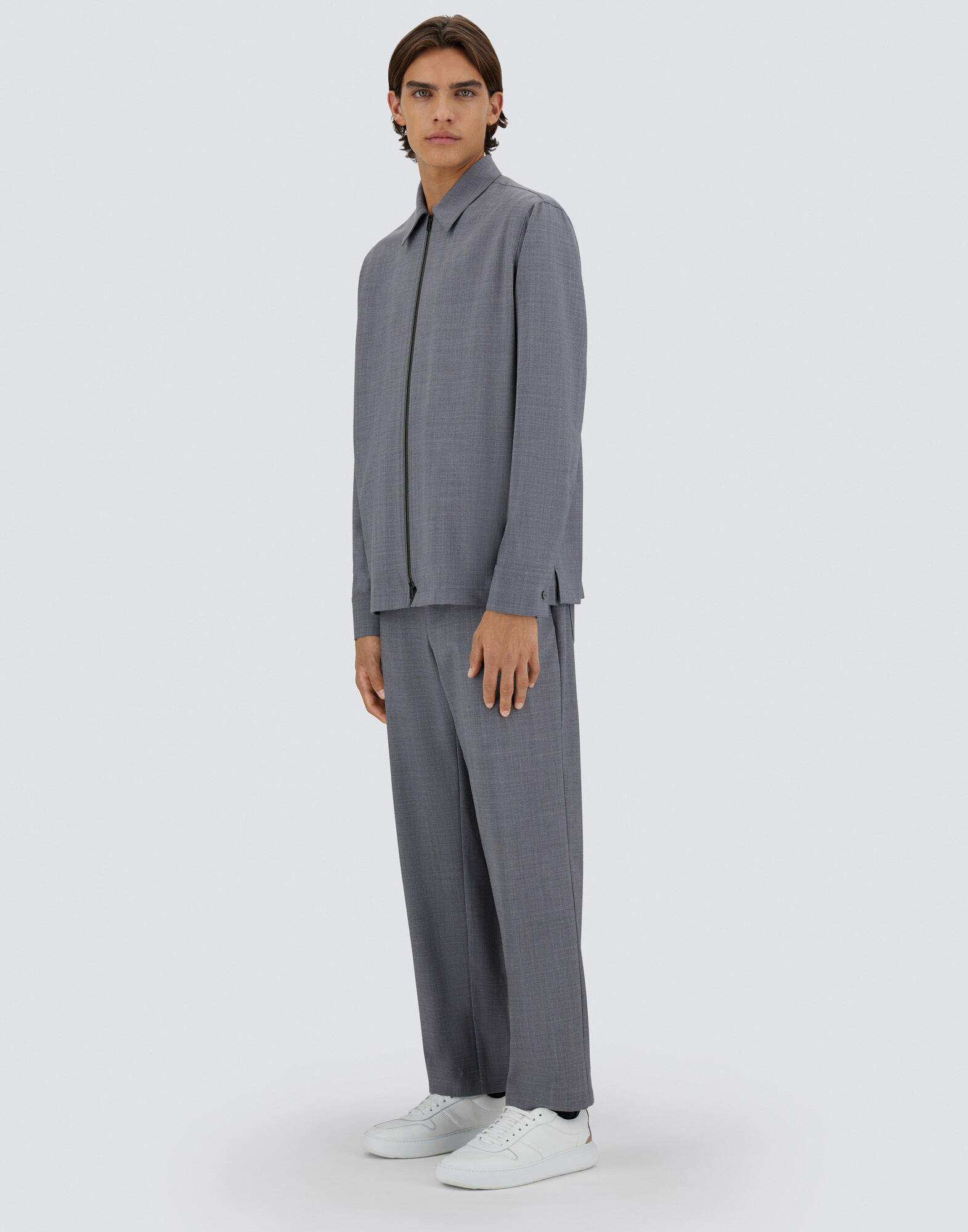 LIGHT WOOL BLEND SHACKET