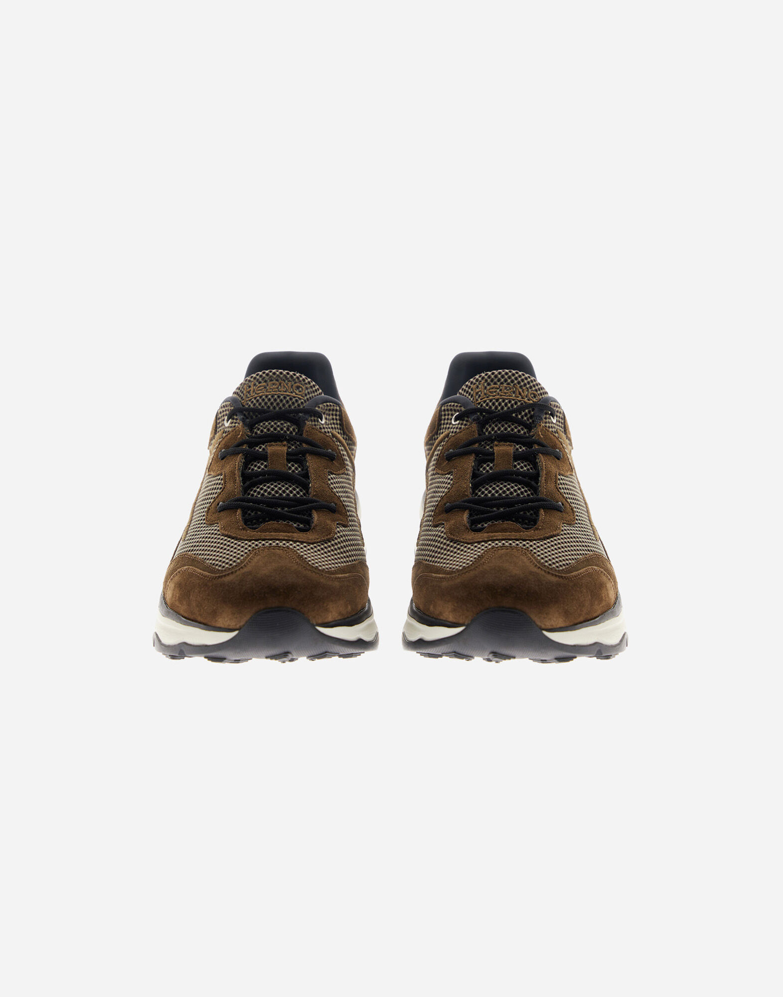 RUNNING TRAINERS IN SUEDE AND MESH