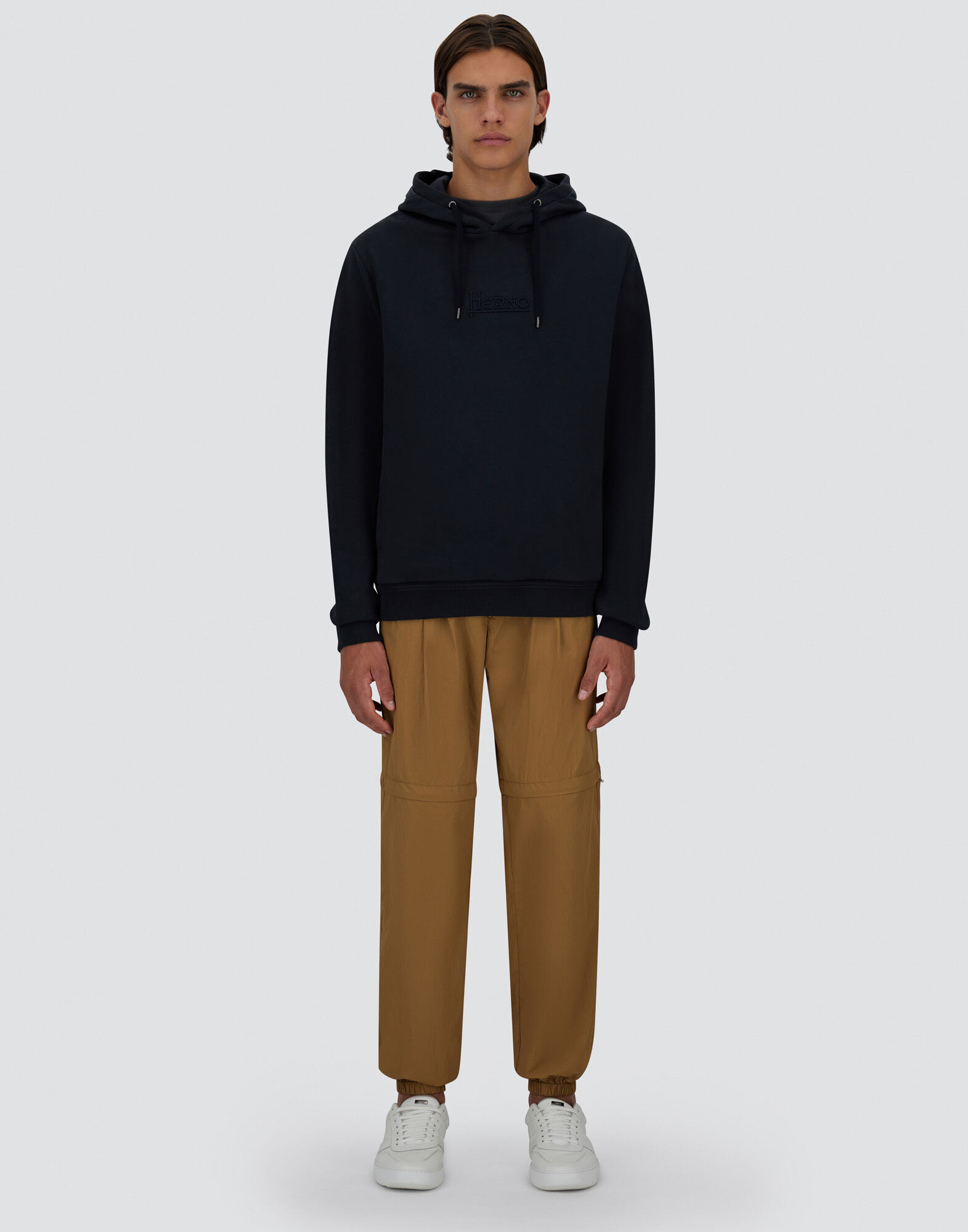 SWEATSHIRT IN COTTON SWEATER AND NYLON ULTRALIGHT