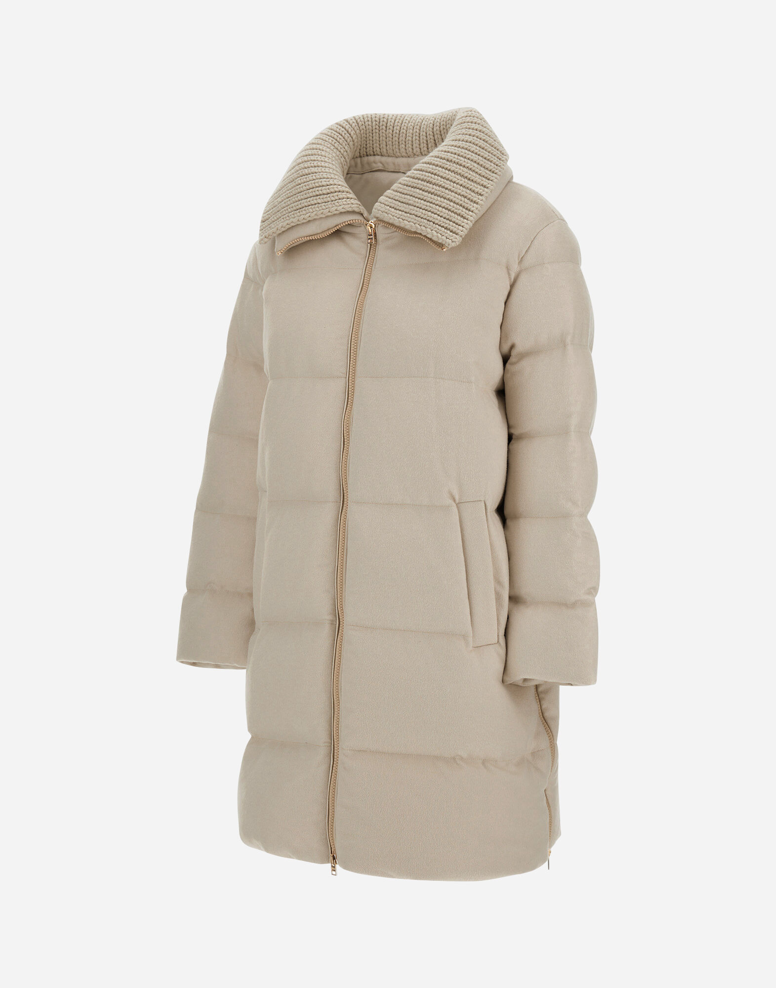 LONG JACKET IN CASHMERE AND SILK