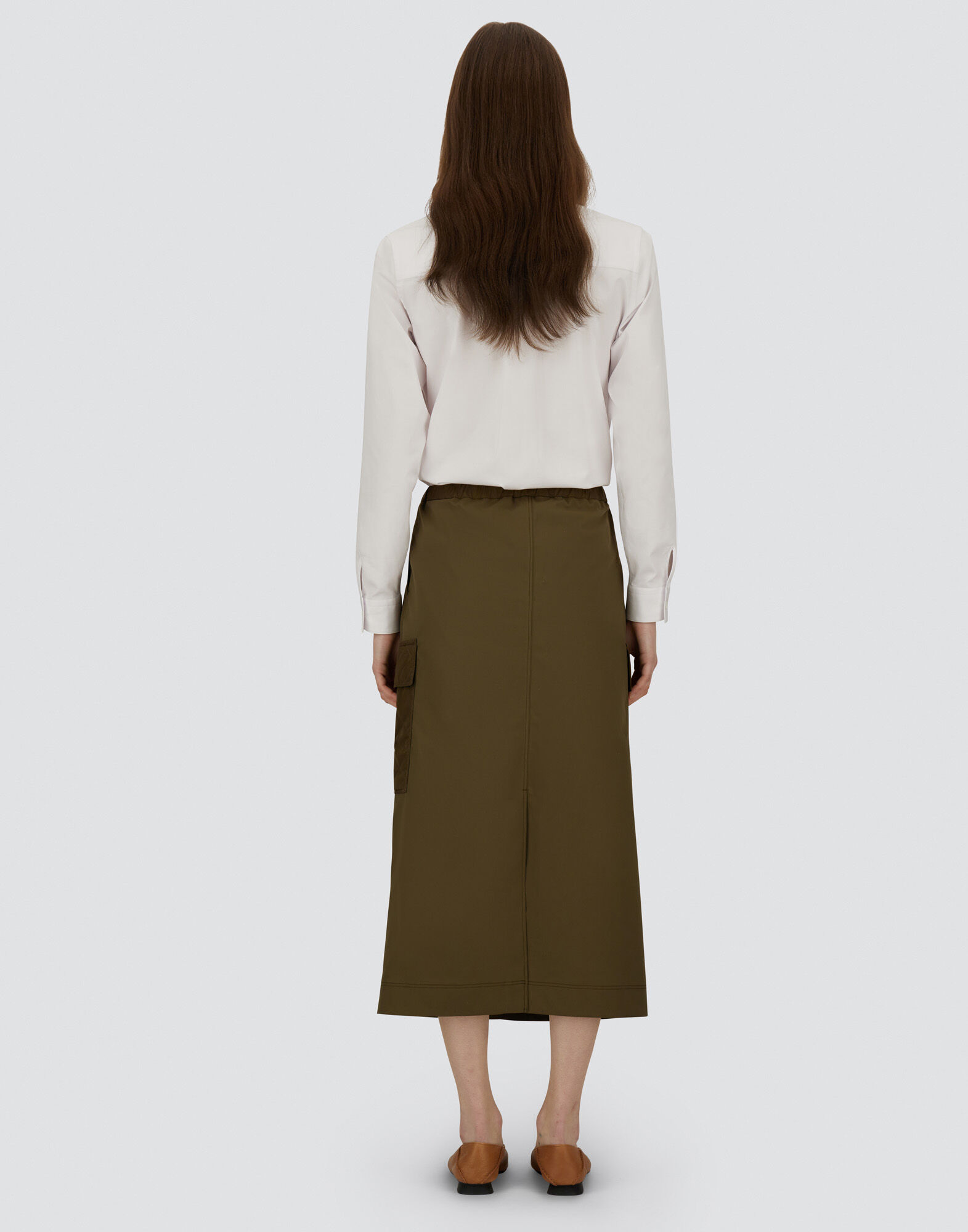 SKIRT IN COTTON FEEL AND NYLON CHAMONIX
