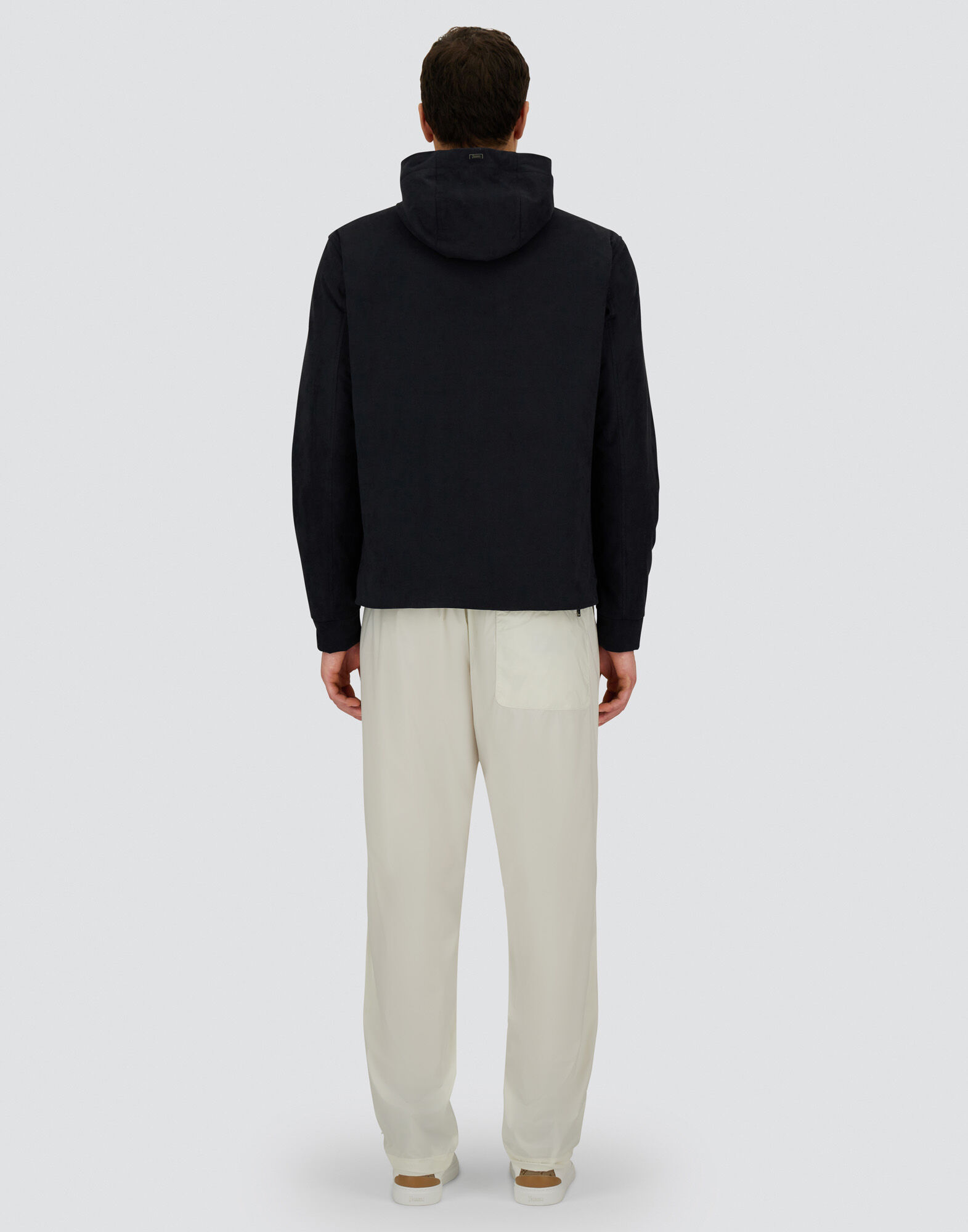 RESORT JACKET IN MELANGE SUEDE EFFECT & ECOAGE