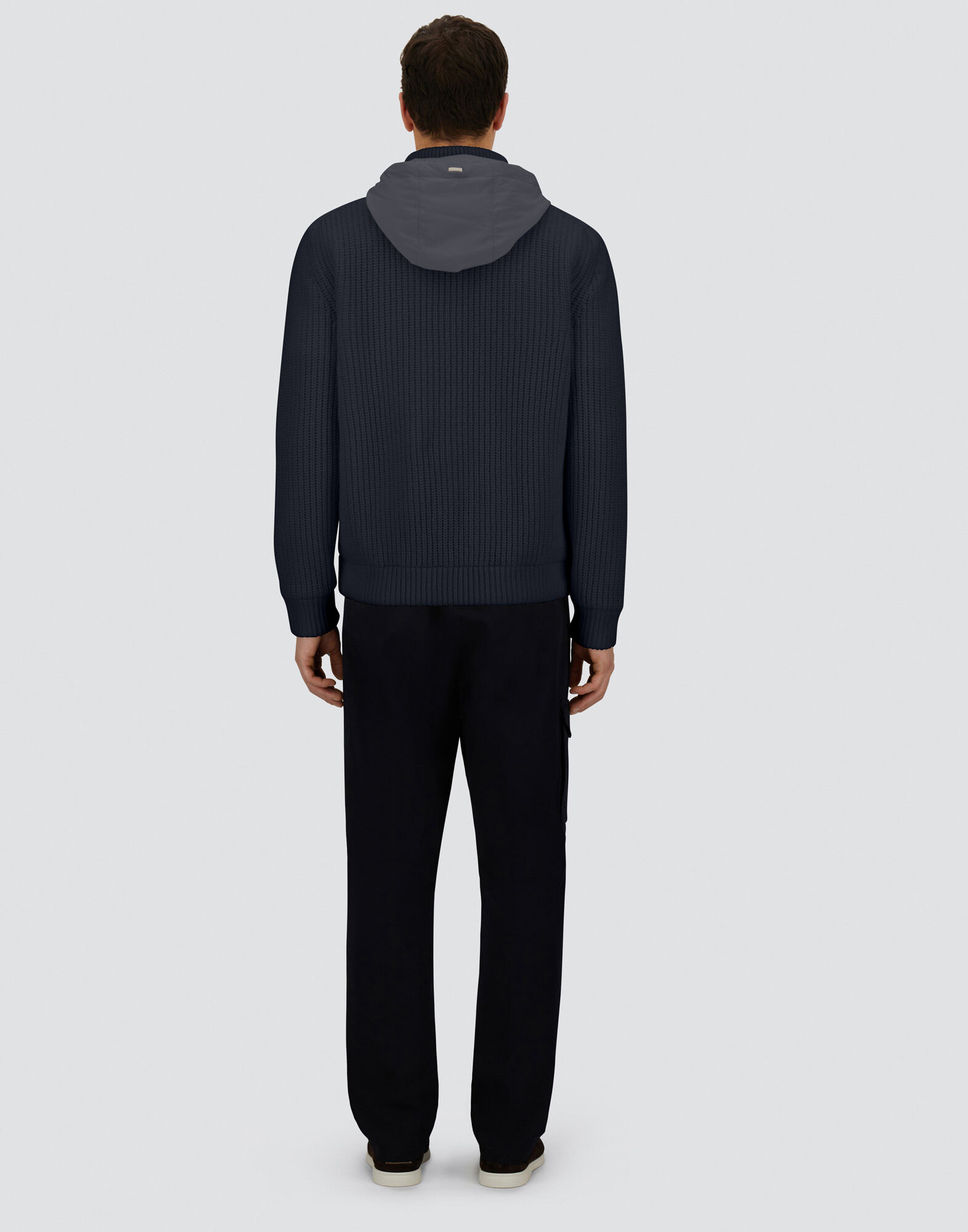 RESORT IN CARDIGAN IN COB CARDED G.5 WOOL AND TRAVEL NYLON PONENTE