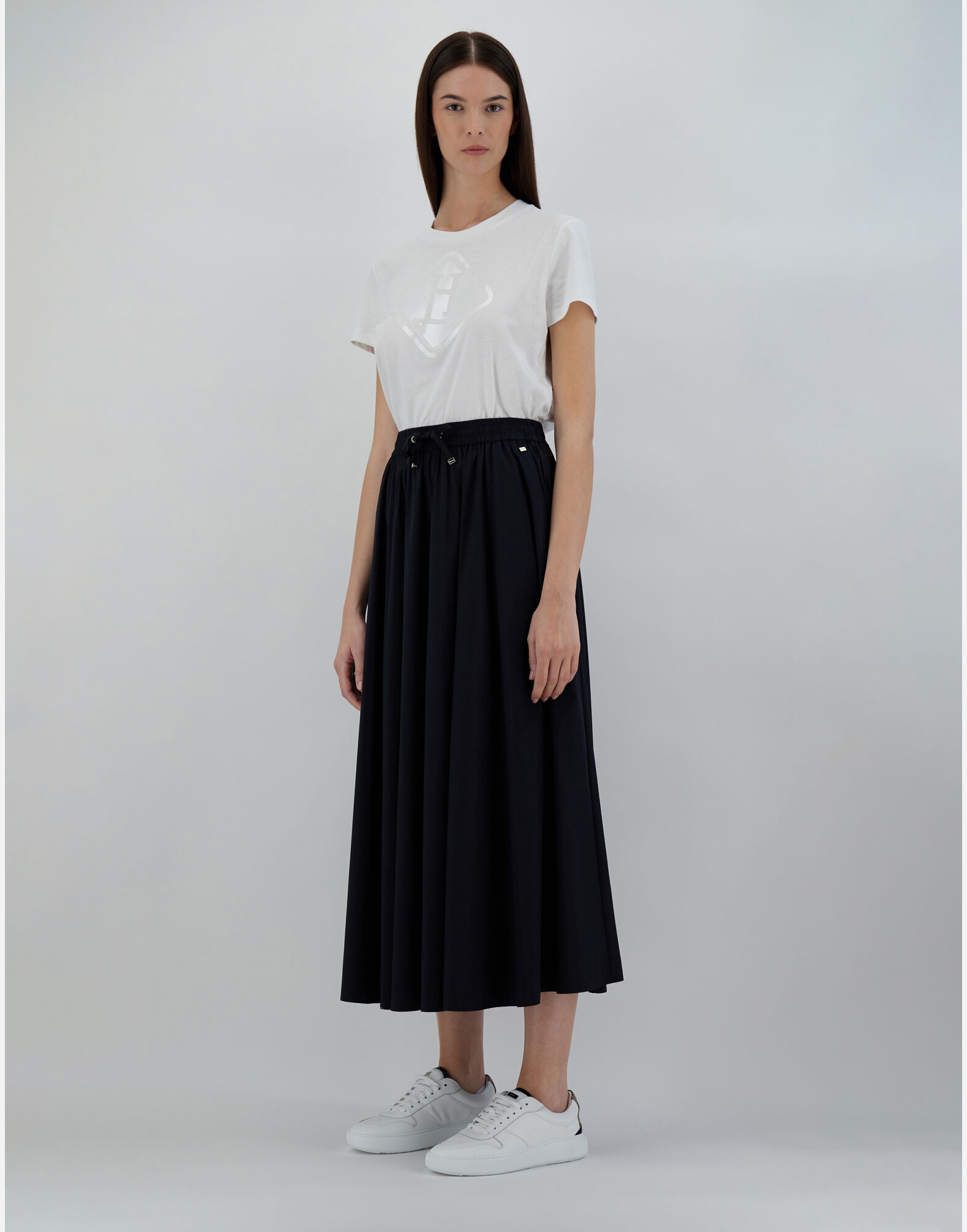 SKIRT IN LIGHT NYLON STRETCH