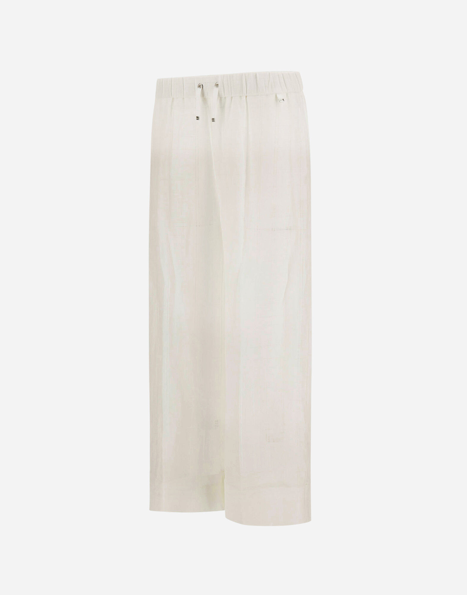 RESORT TROUSERS IN CHECK LINEN