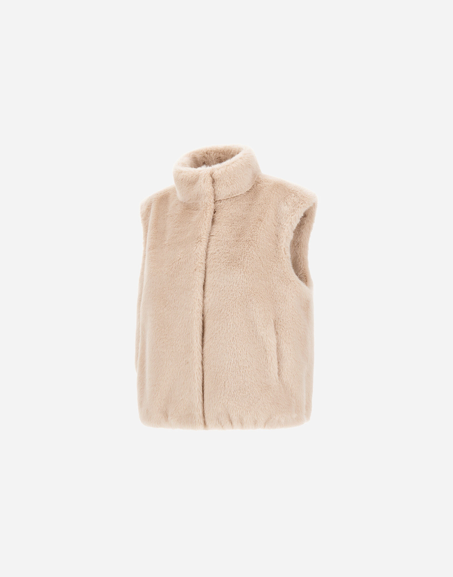 RESORT VEST IN FAUX MINK FUR