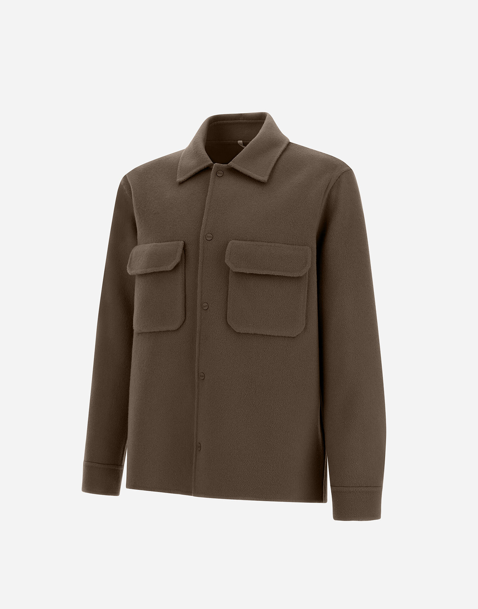 RESORT SHACKET IN DOUBLE FACED PURE WOOL