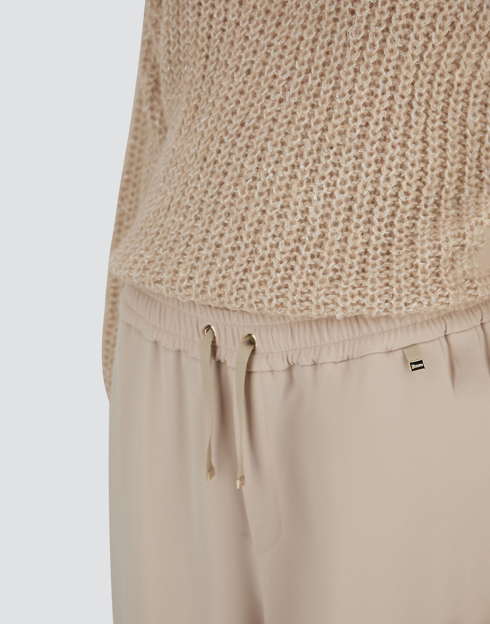 TROUSERS IN MATT CREPE SATIN