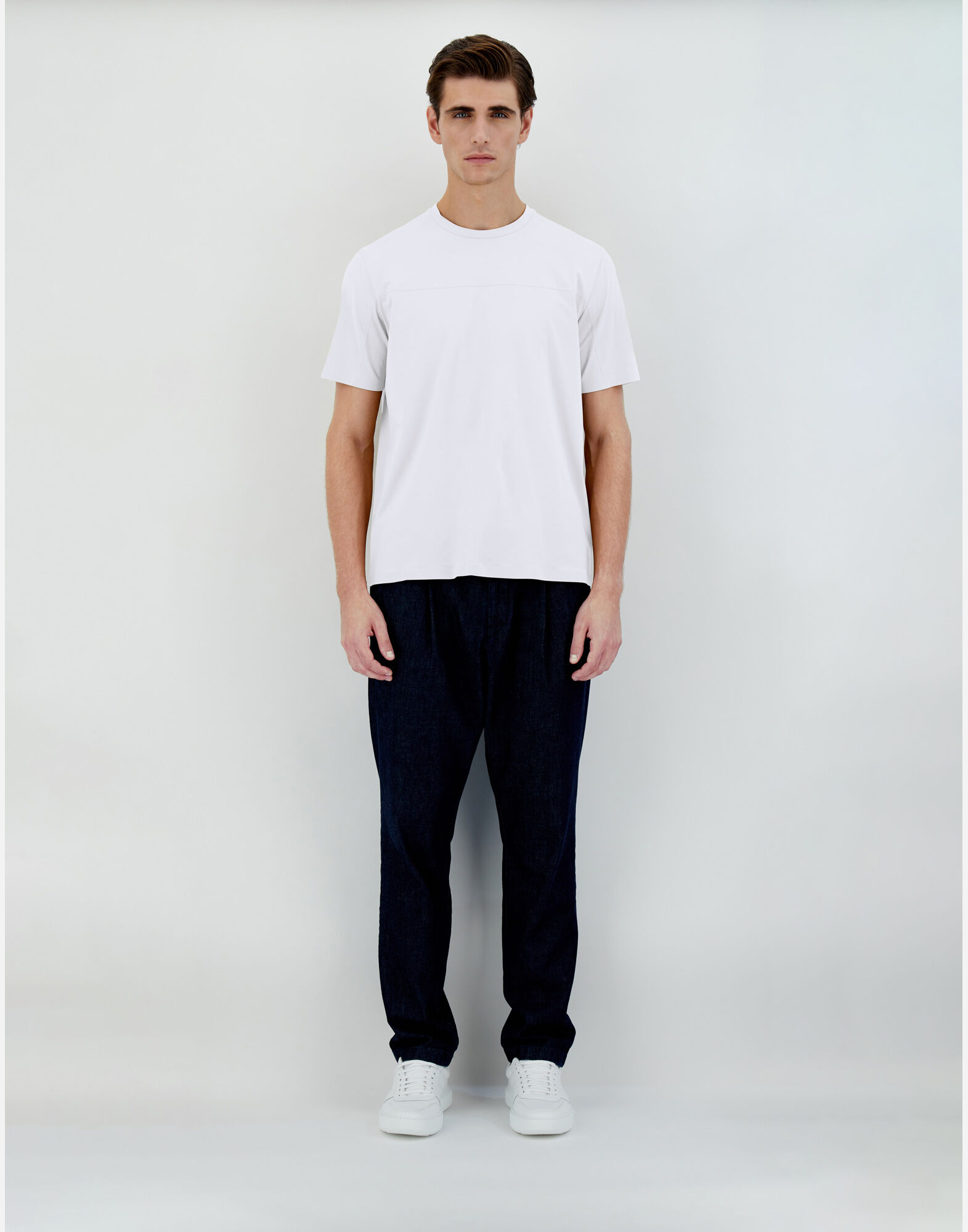 T-SHIRT IN SUPERFINE COTTON STRETCH